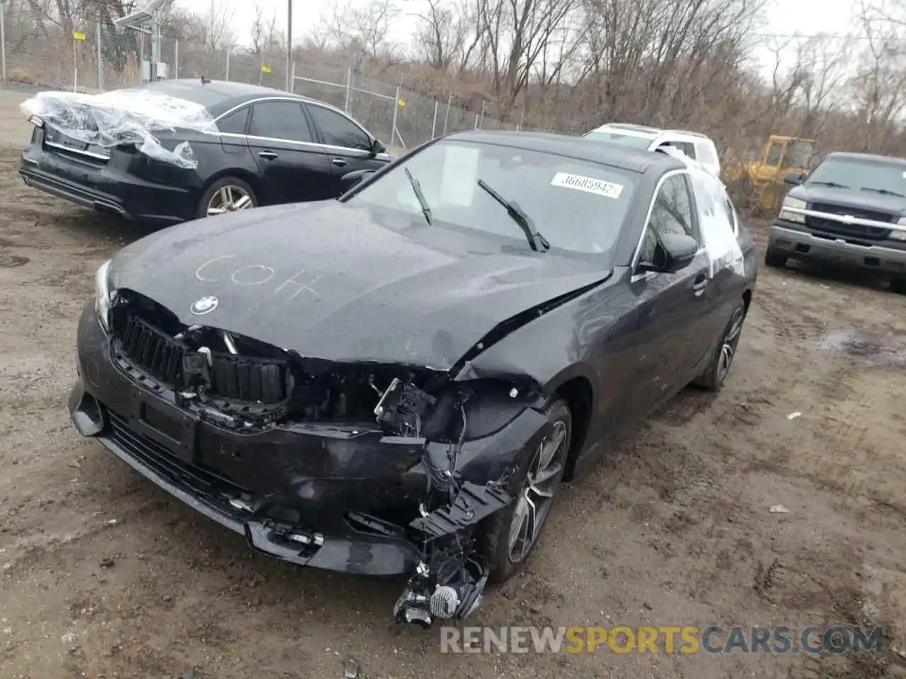 2 Photograph of a damaged car 3MW5R7J05M8B97968 BMW 3 SERIES 2021