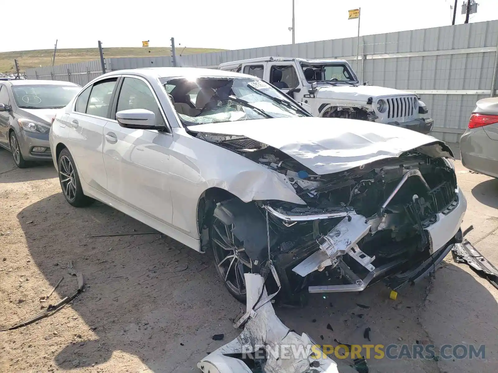 1 Photograph of a damaged car 3MW5R7J05M8B98277 BMW 3 SERIES 2021