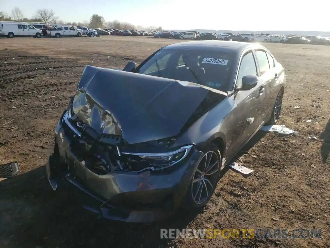 2 Photograph of a damaged car 3MW5R7J05M8B98506 BMW 3 SERIES 2021