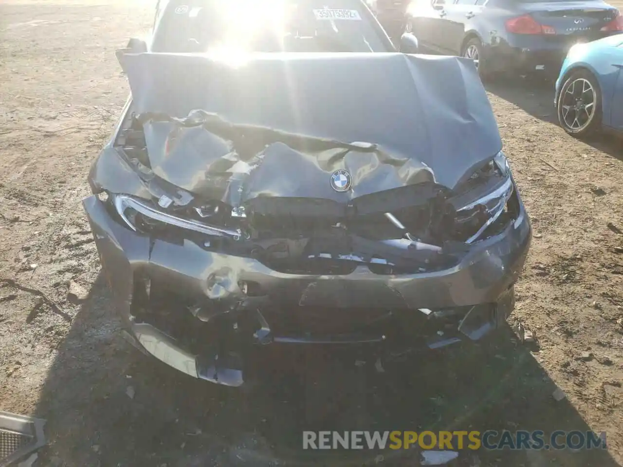 9 Photograph of a damaged car 3MW5R7J05M8B98506 BMW 3 SERIES 2021