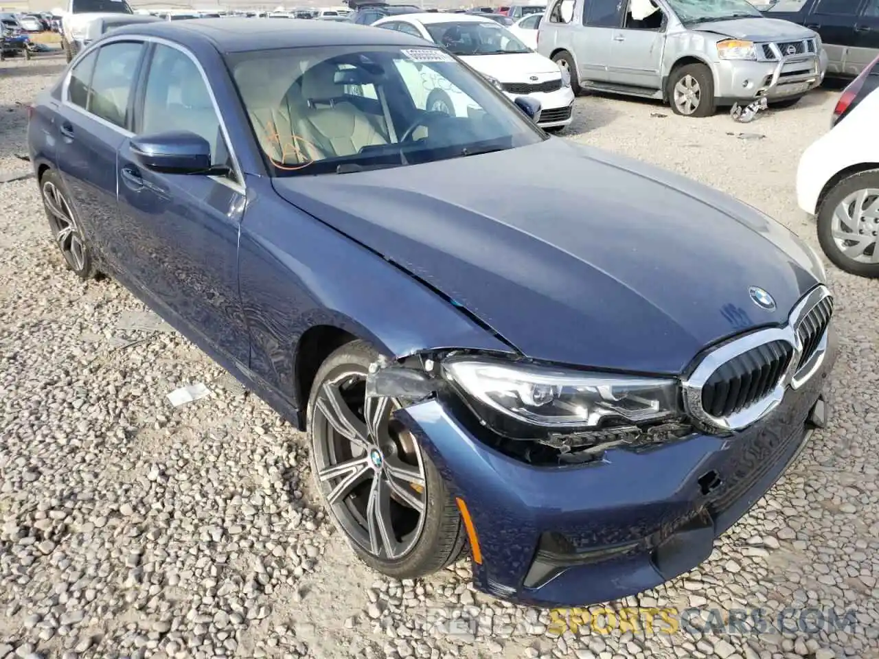 1 Photograph of a damaged car 3MW5R7J06M8B92567 BMW 3 SERIES 2021