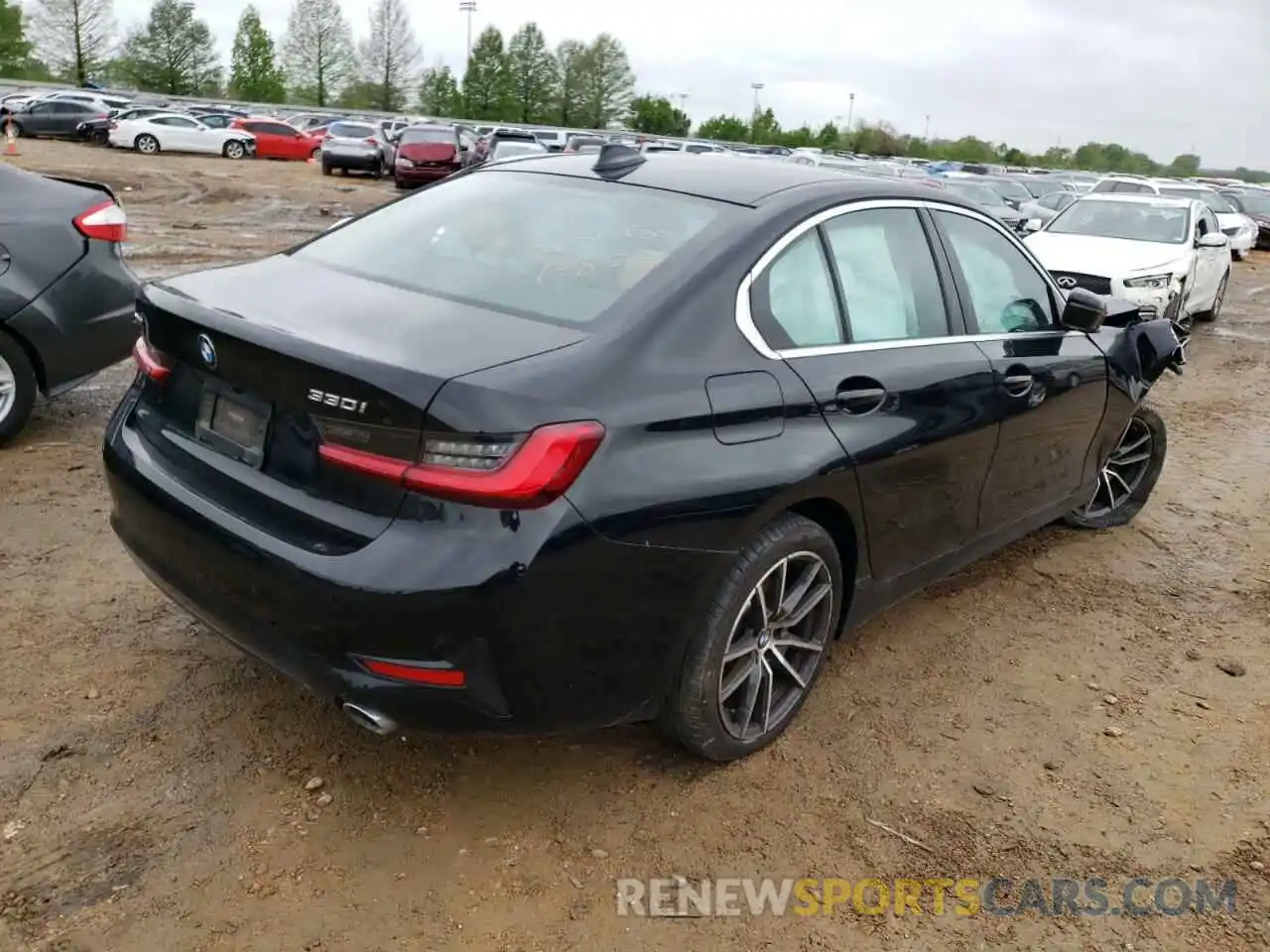 4 Фотография поврежденного автомобиля 3MW5R7J06M8B95677 BMW 3 SERIES 2021