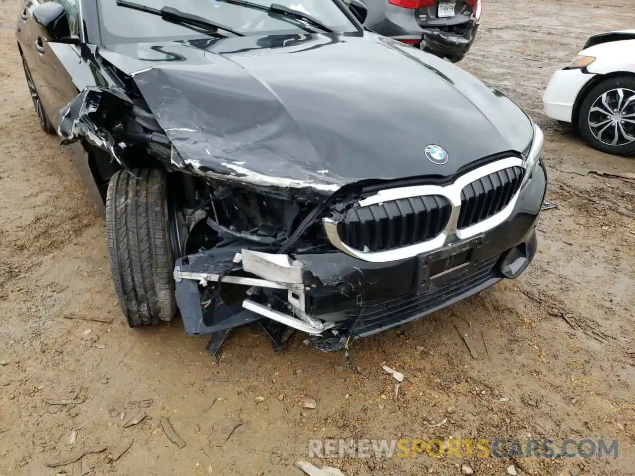 9 Photograph of a damaged car 3MW5R7J06M8B95677 BMW 3 SERIES 2021