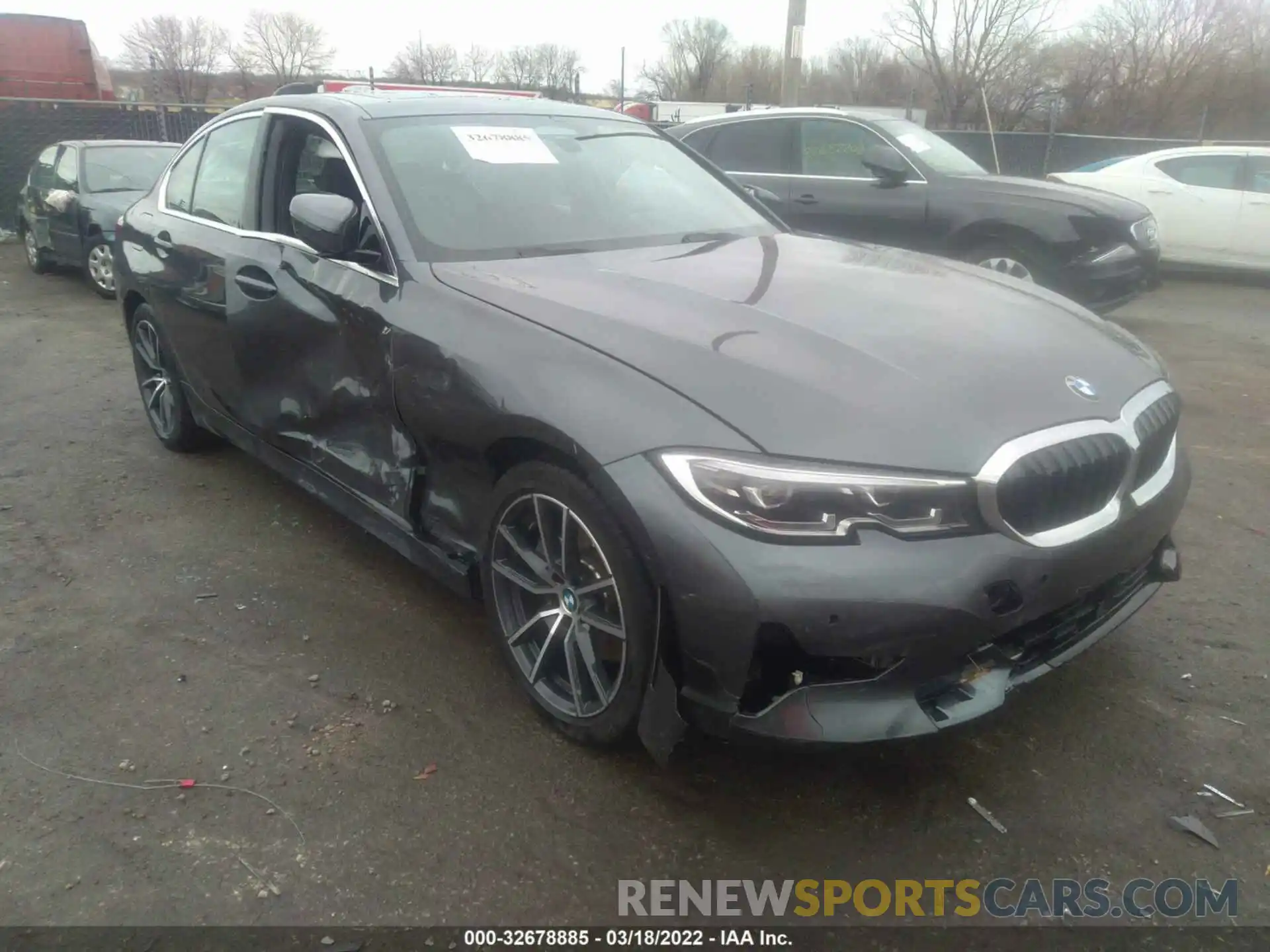 1 Photograph of a damaged car 3MW5R7J06M8B98949 BMW 3 SERIES 2021