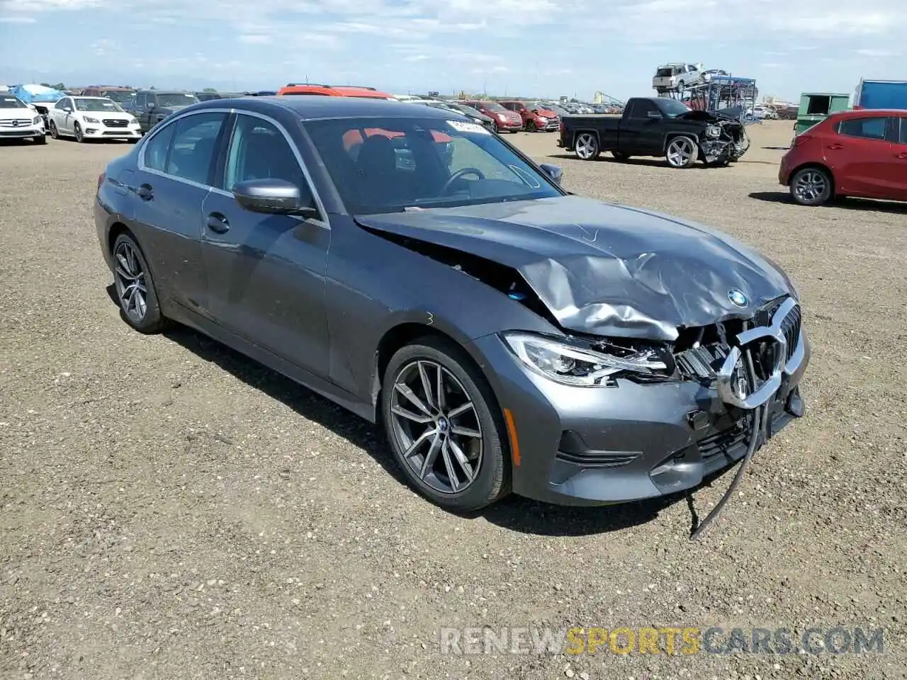 1 Photograph of a damaged car 3MW5R7J06M8C08153 BMW 3 SERIES 2021