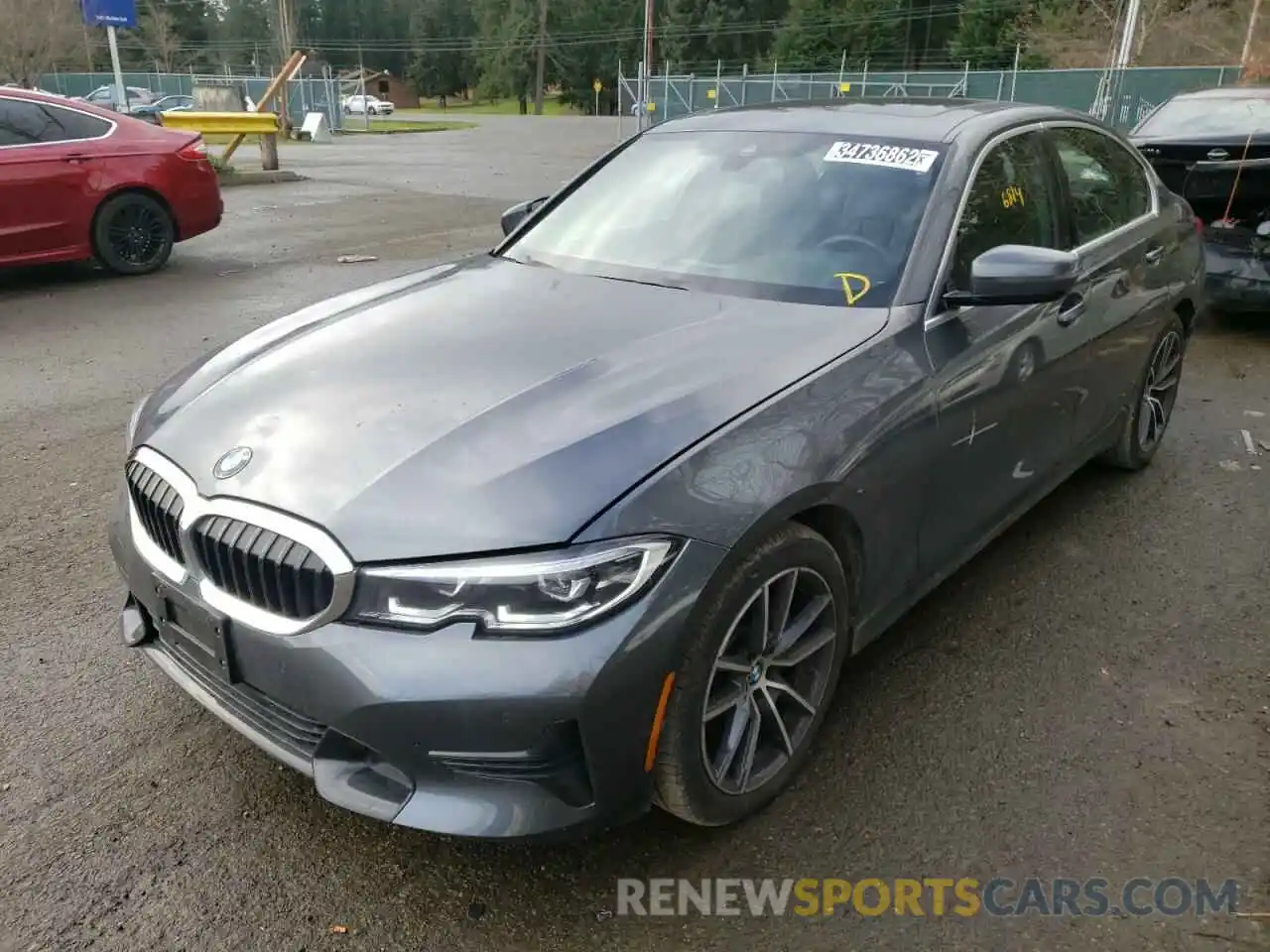 2 Photograph of a damaged car 3MW5R7J06M8C08170 BMW 3 SERIES 2021