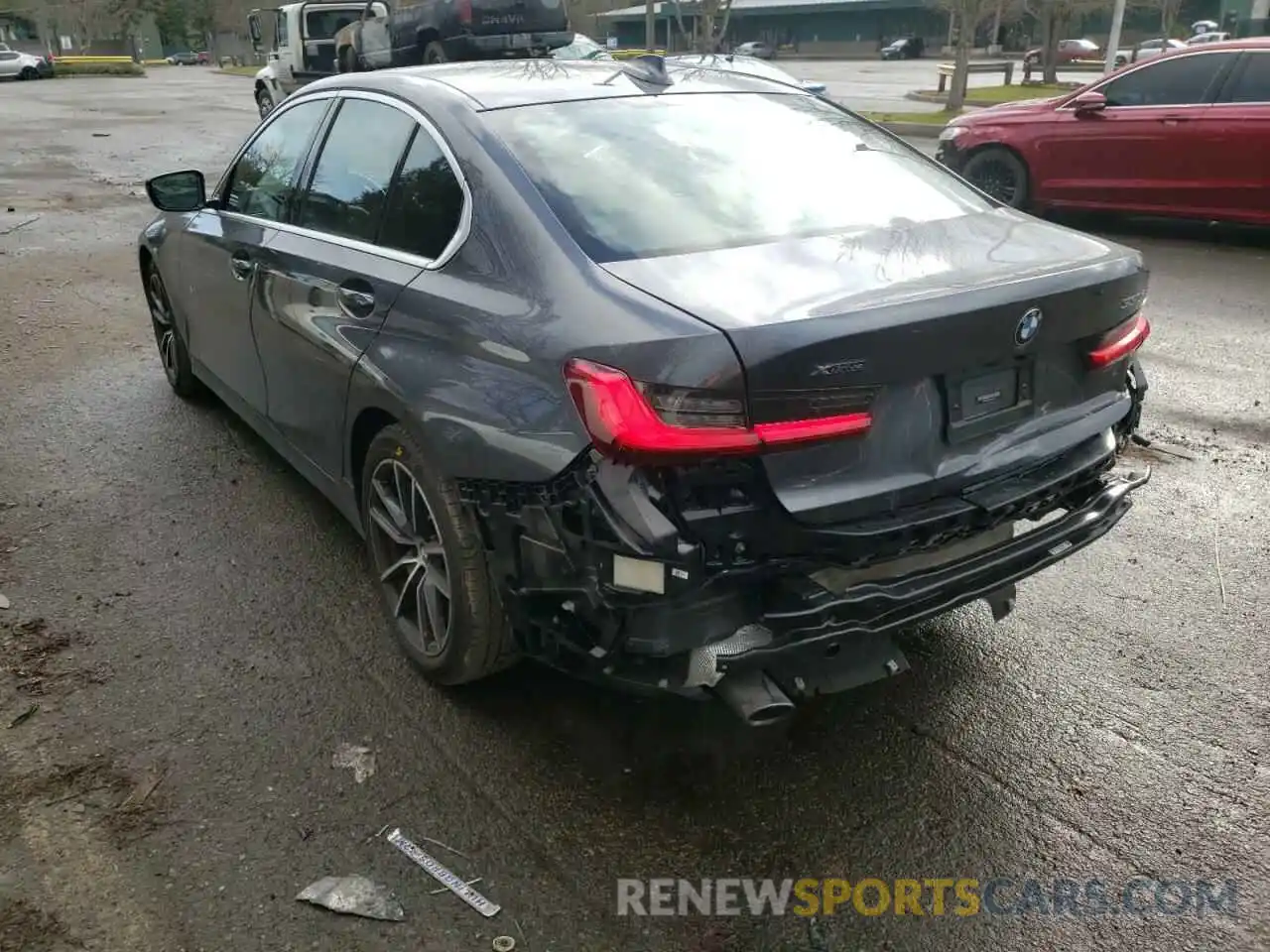 3 Photograph of a damaged car 3MW5R7J06M8C08170 BMW 3 SERIES 2021