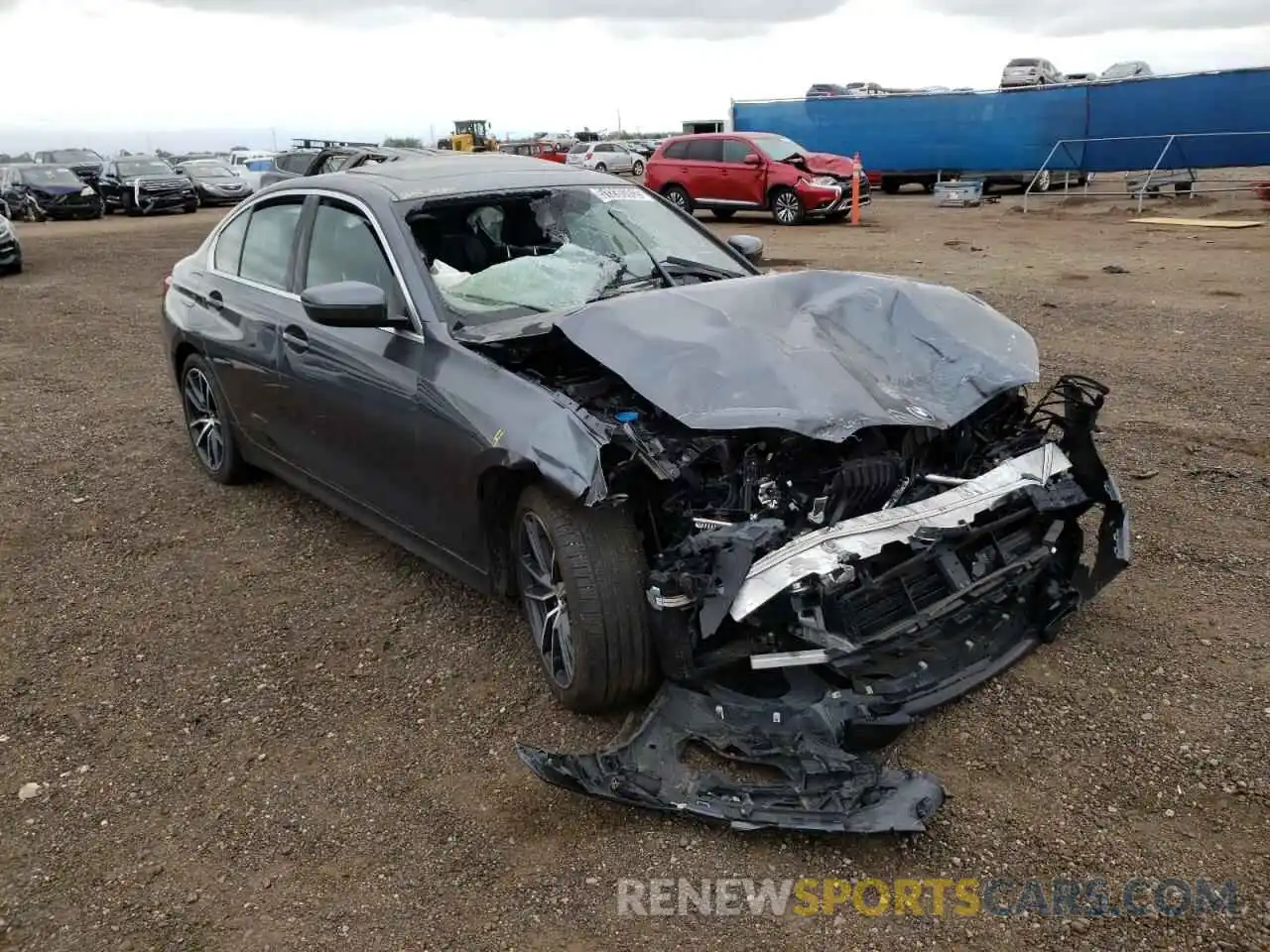 1 Photograph of a damaged car 3MW5R7J06M8C08198 BMW 3 SERIES 2021