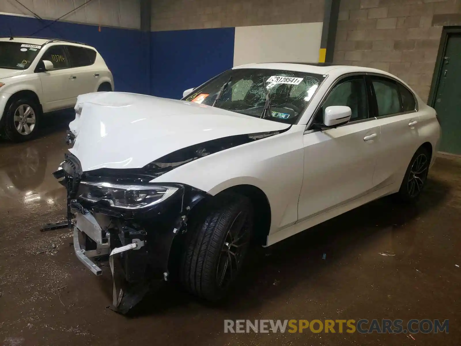 2 Фотография поврежденного автомобиля 3MW5R7J07M8B64566 BMW 3 SERIES 2021
