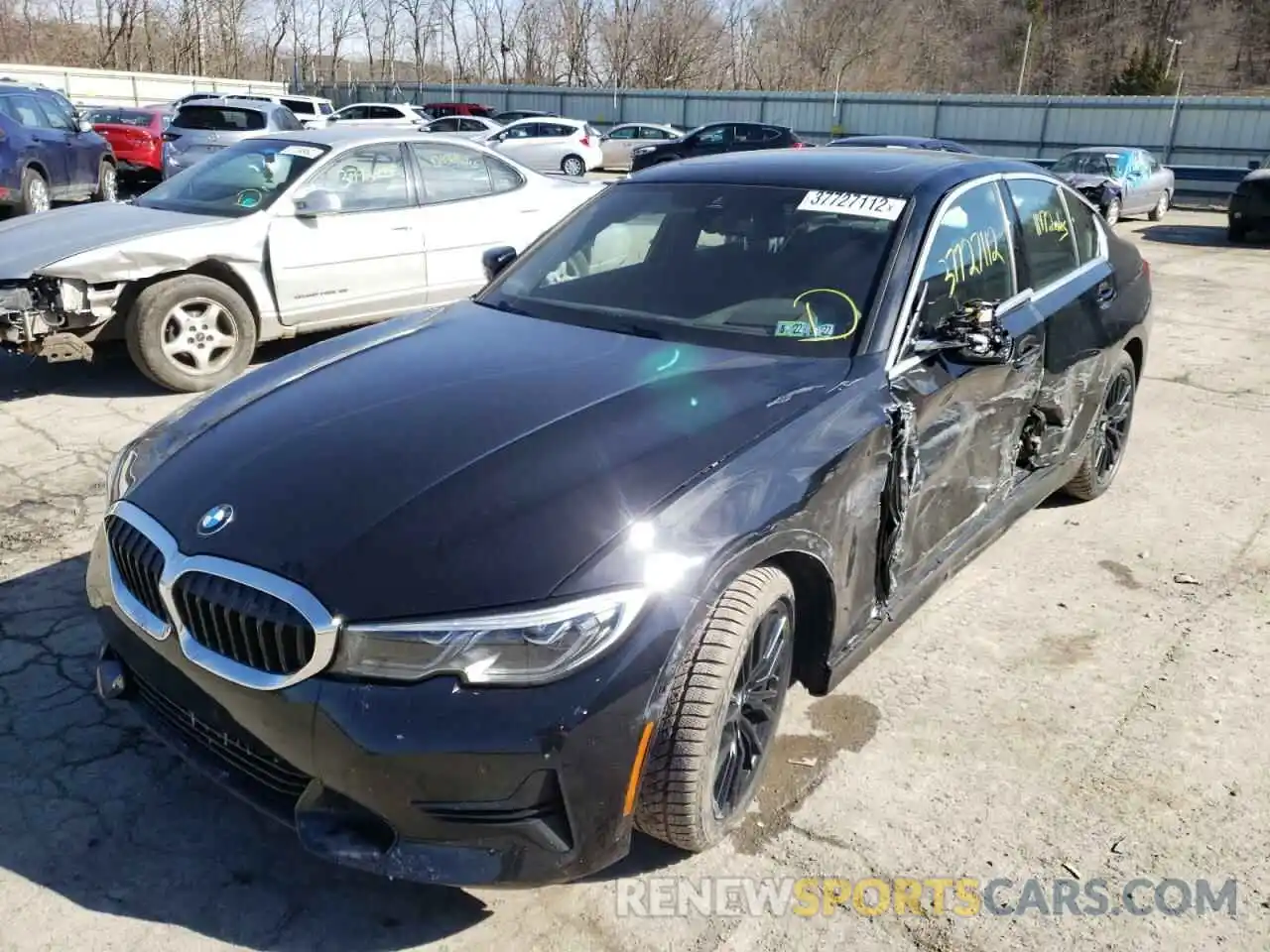 2 Photograph of a damaged car 3MW5R7J07M8B96725 BMW 3 SERIES 2021