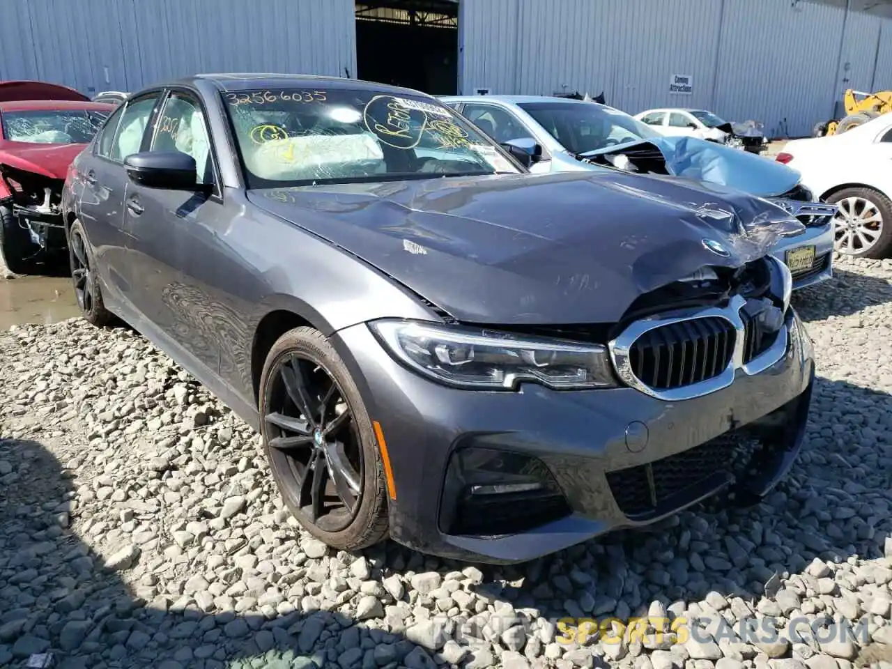 1 Фотография поврежденного автомобиля 3MW5R7J07M8C03172 BMW 3 SERIES 2021