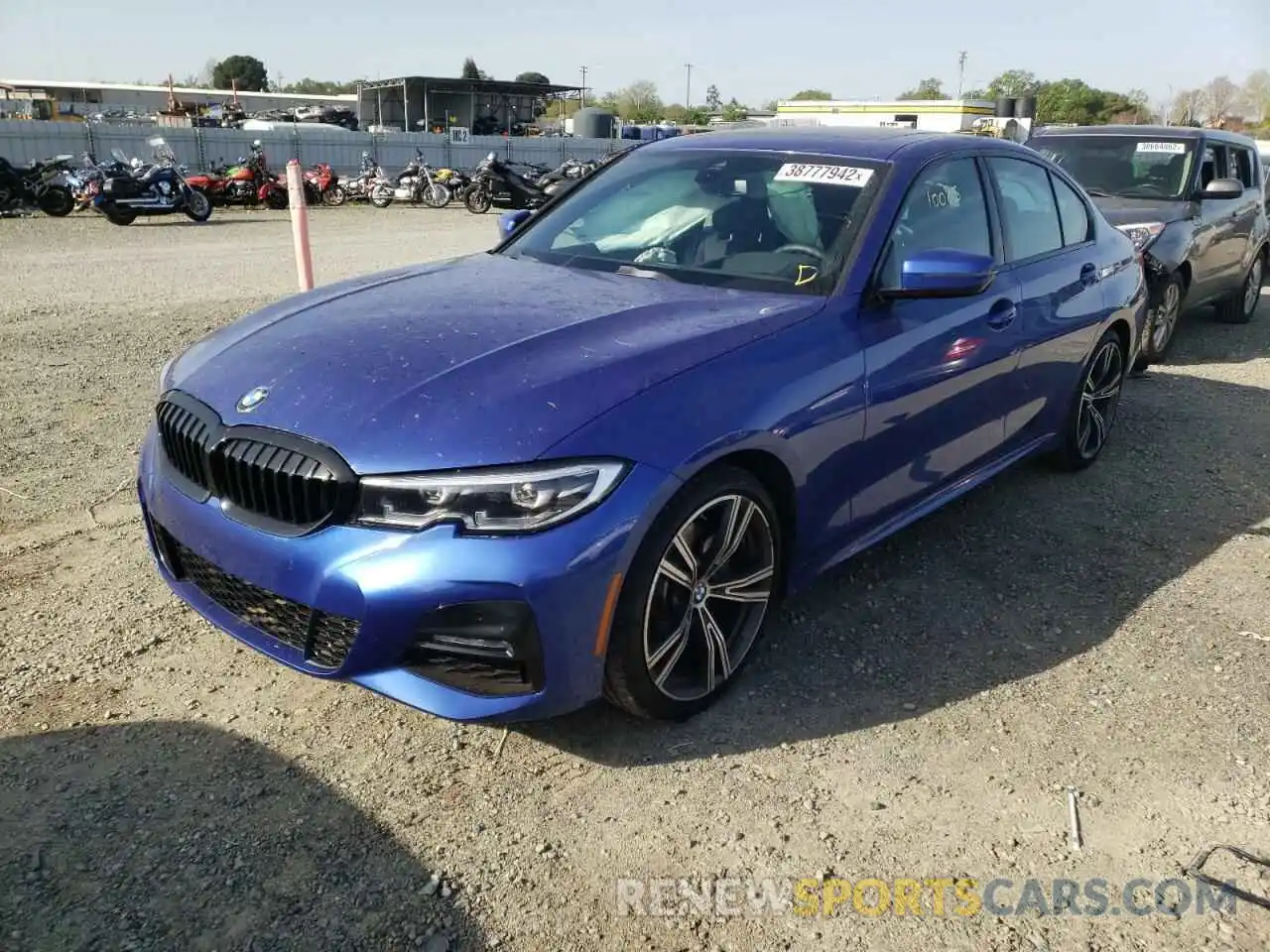 2 Photograph of a damaged car 3MW5R7J07M8C13099 BMW 3 SERIES 2021