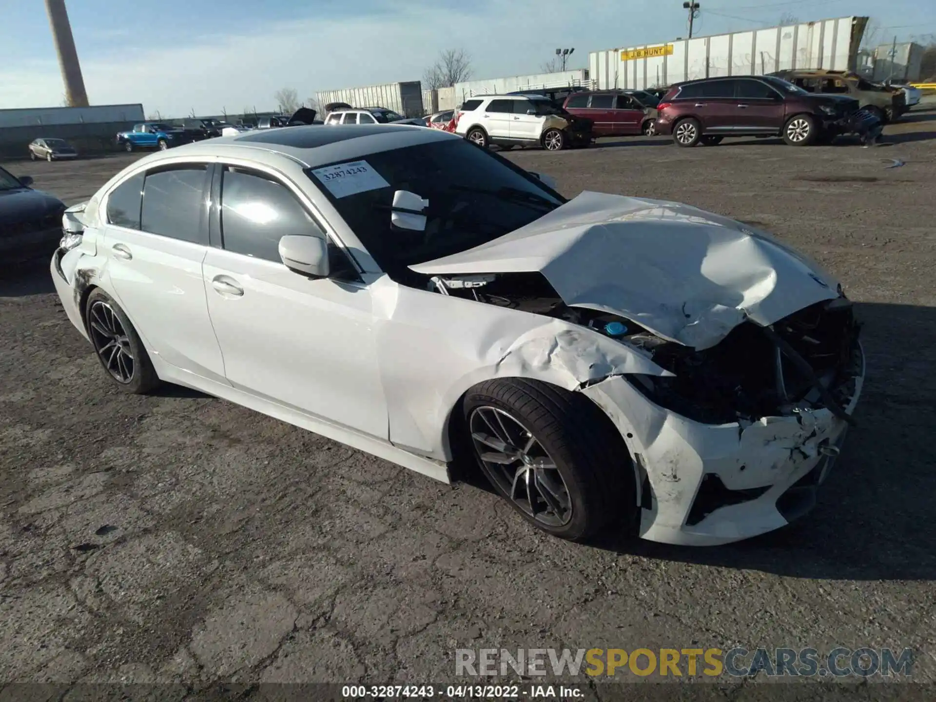 1 Photograph of a damaged car 3MW5R7J08M8B49476 BMW 3 SERIES 2021