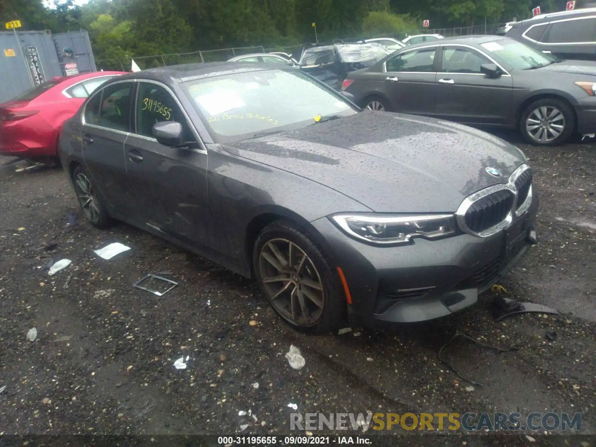 1 Photograph of a damaged car 3MW5R7J08M8B70859 BMW 3 SERIES 2021