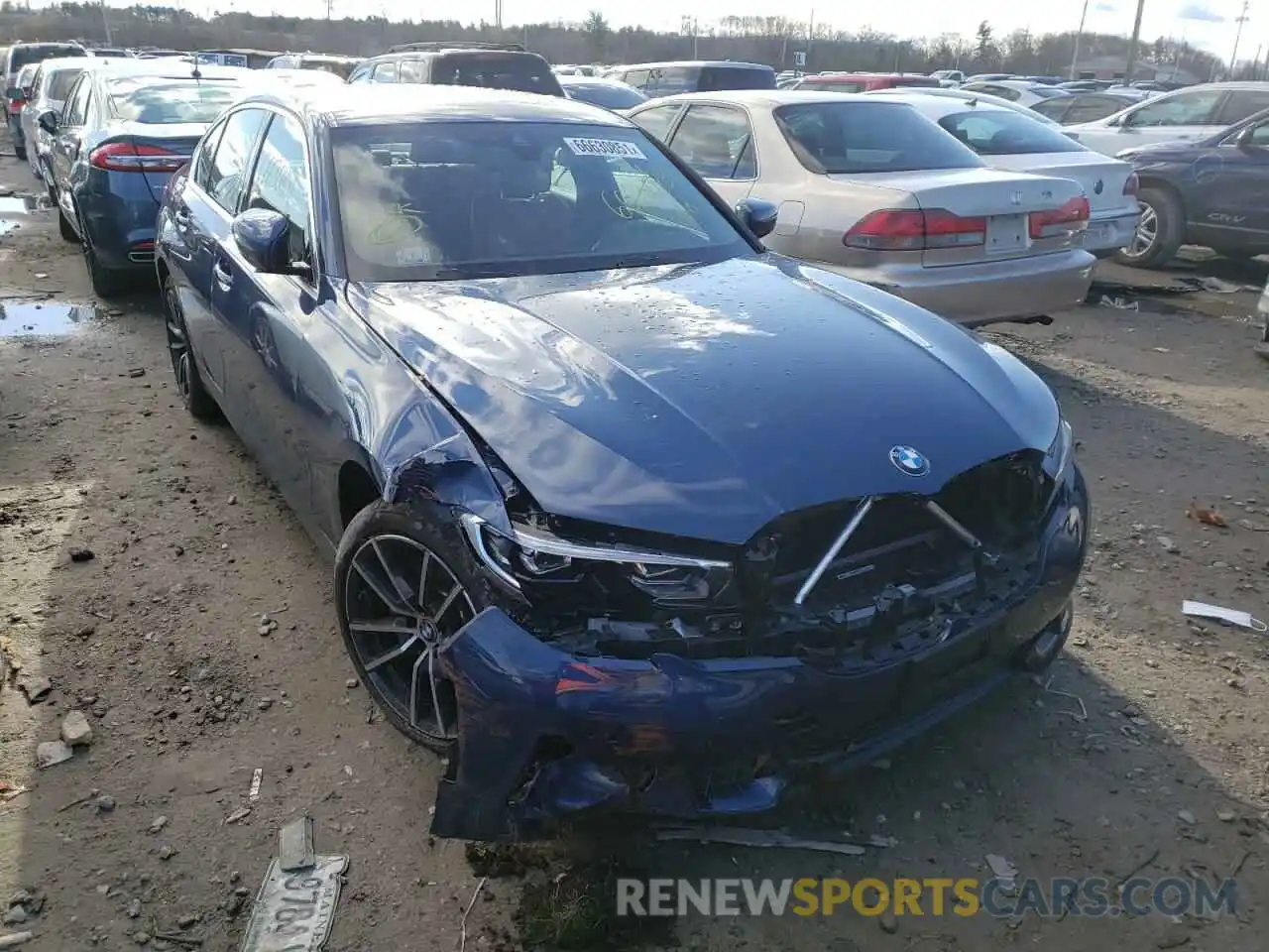 1 Photograph of a damaged car 3MW5R7J08M8B71123 BMW 3 SERIES 2021