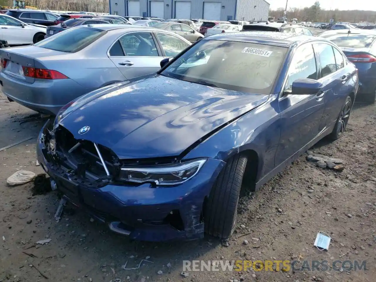 2 Photograph of a damaged car 3MW5R7J08M8B71123 BMW 3 SERIES 2021