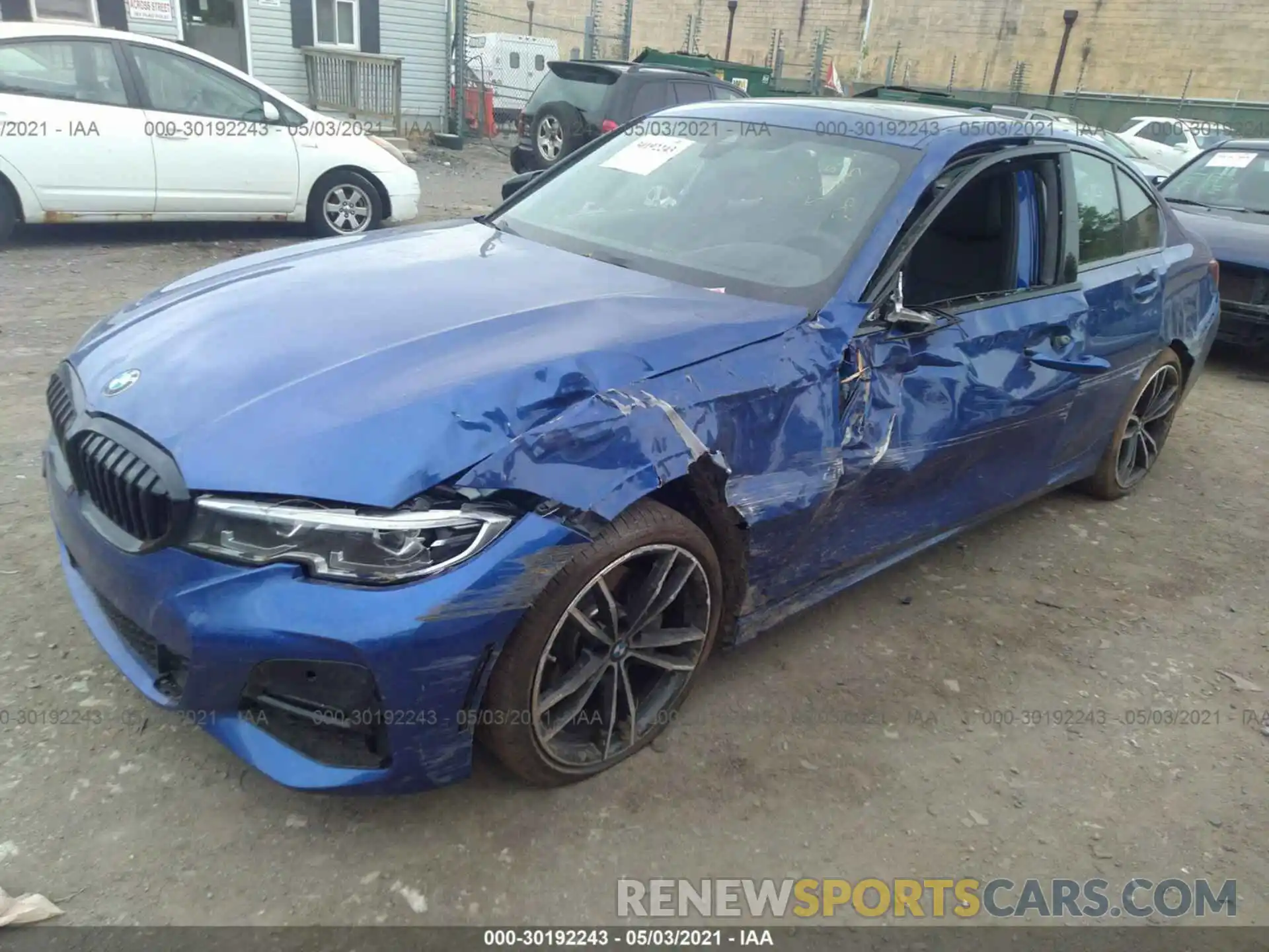 2 Photograph of a damaged car 3MW5R7J08M8B77309 BMW 3 SERIES 2021