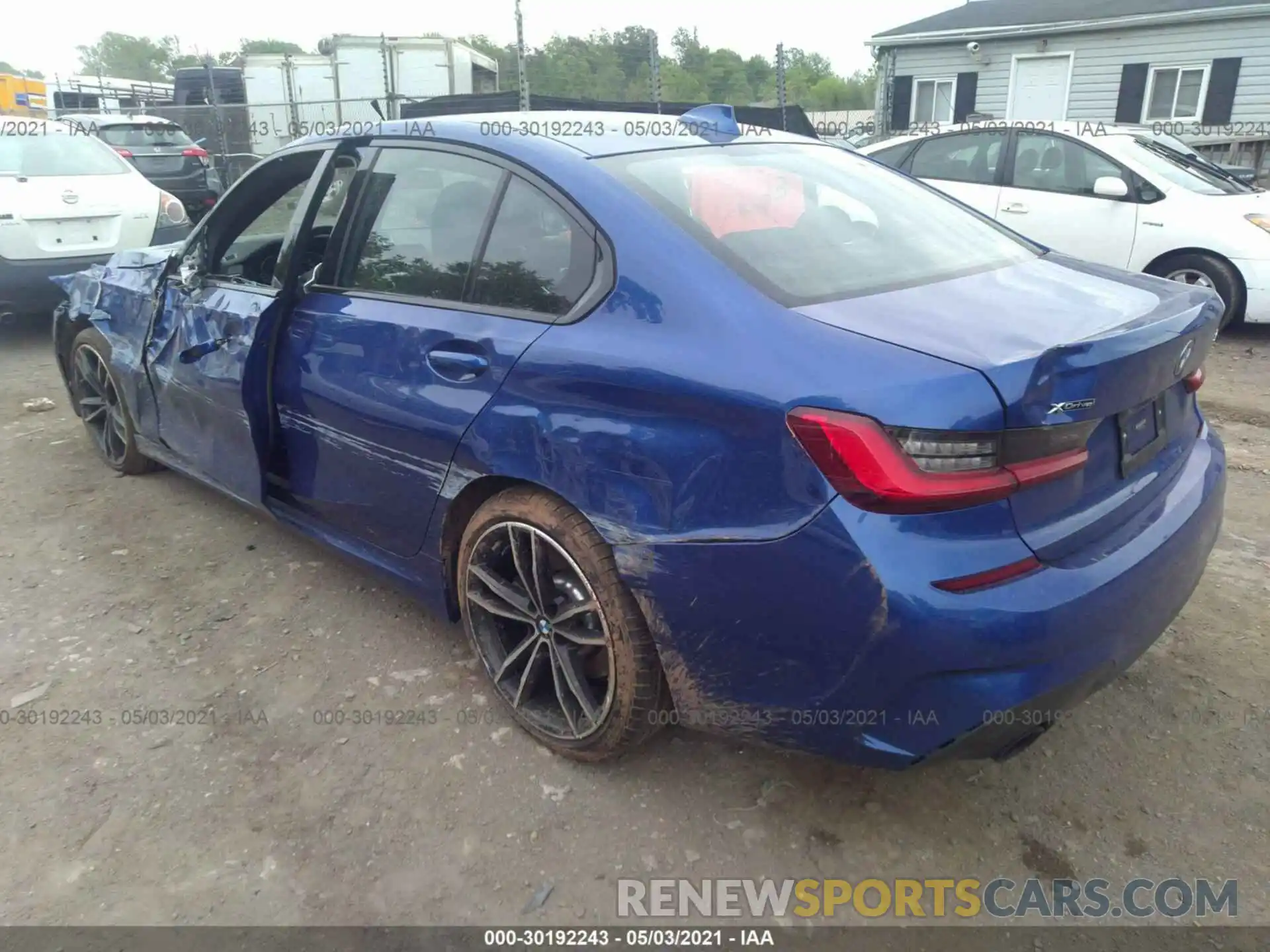 3 Photograph of a damaged car 3MW5R7J08M8B77309 BMW 3 SERIES 2021