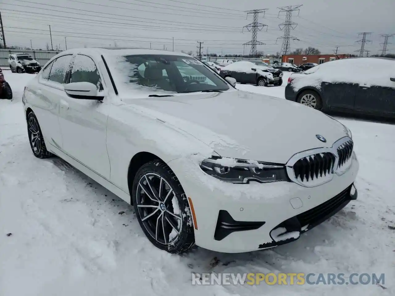 1 Photograph of a damaged car 3MW5R7J08M8B81814 BMW 3 SERIES 2021