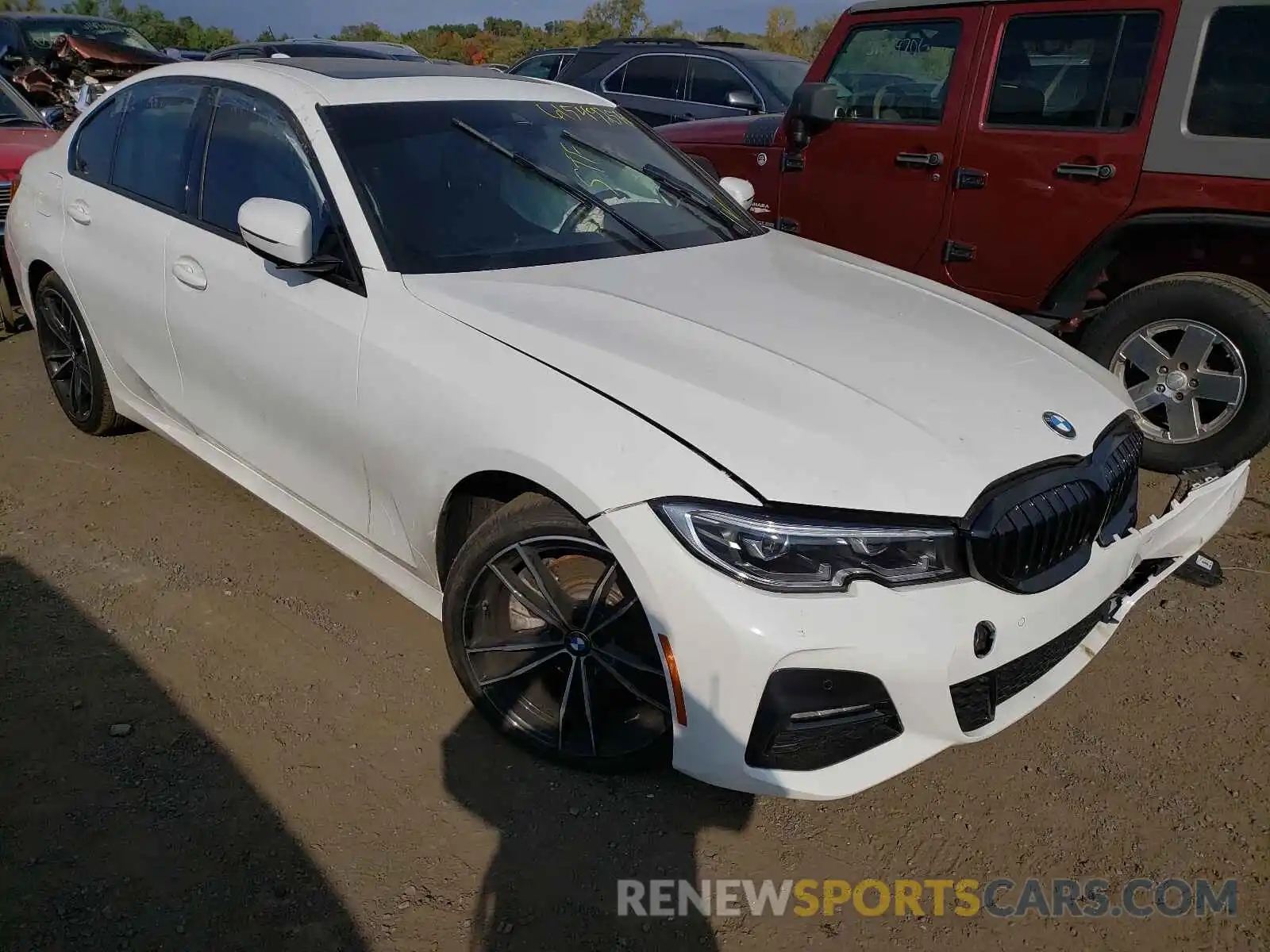 1 Photograph of a damaged car 3MW5R7J08M8B83305 BMW 3 SERIES 2021