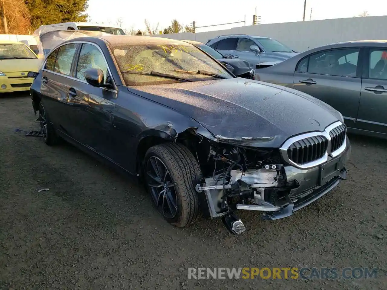 1 Photograph of a damaged car 3MW5R7J08M8B92747 BMW 3 SERIES 2021