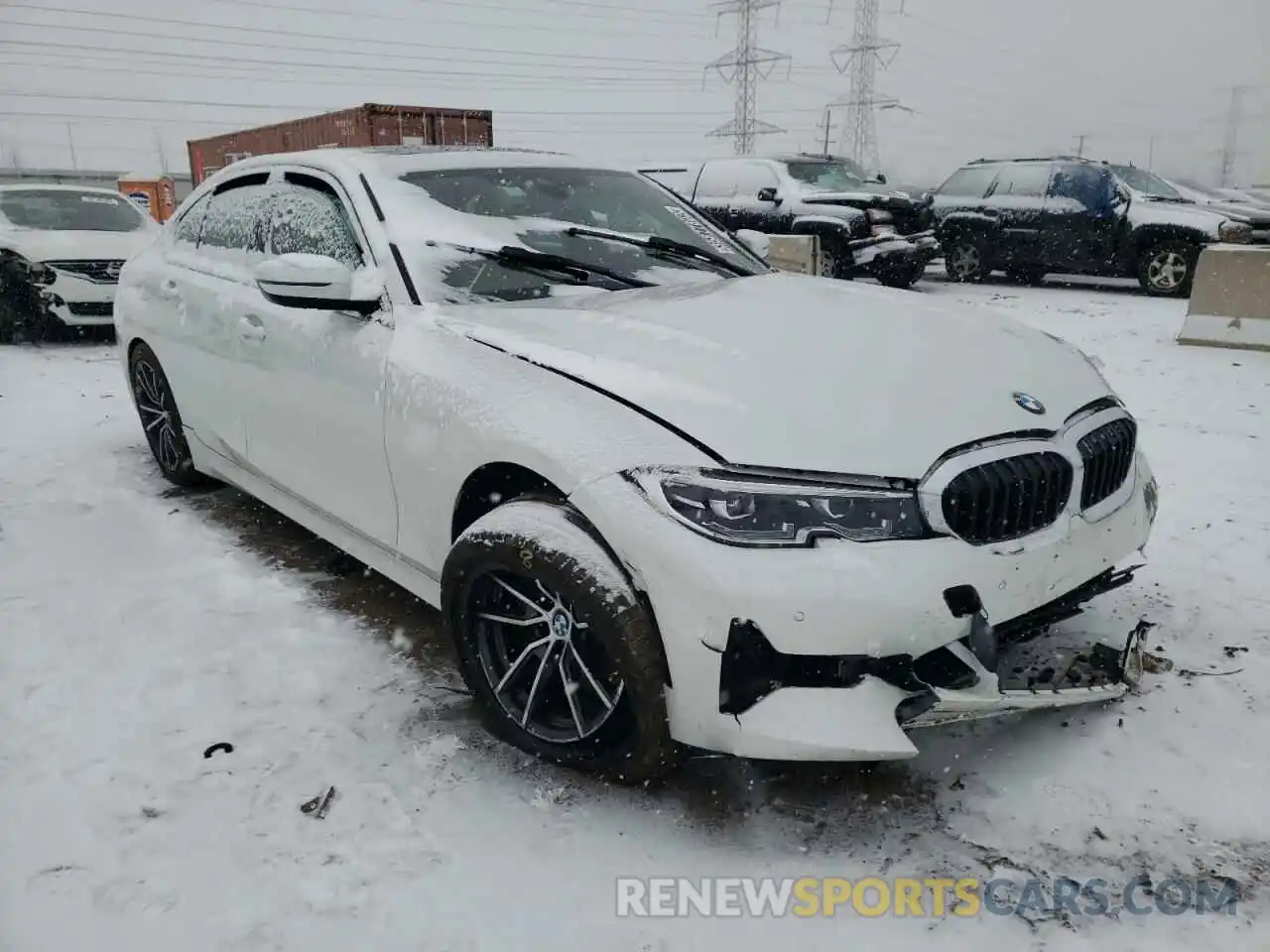 1 Photograph of a damaged car 3MW5R7J08M8C07862 BMW 3 SERIES 2021