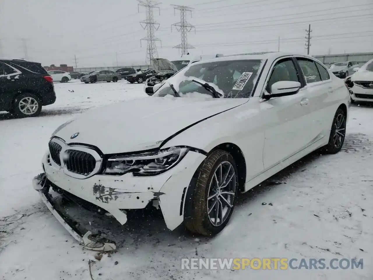 2 Photograph of a damaged car 3MW5R7J08M8C07862 BMW 3 SERIES 2021