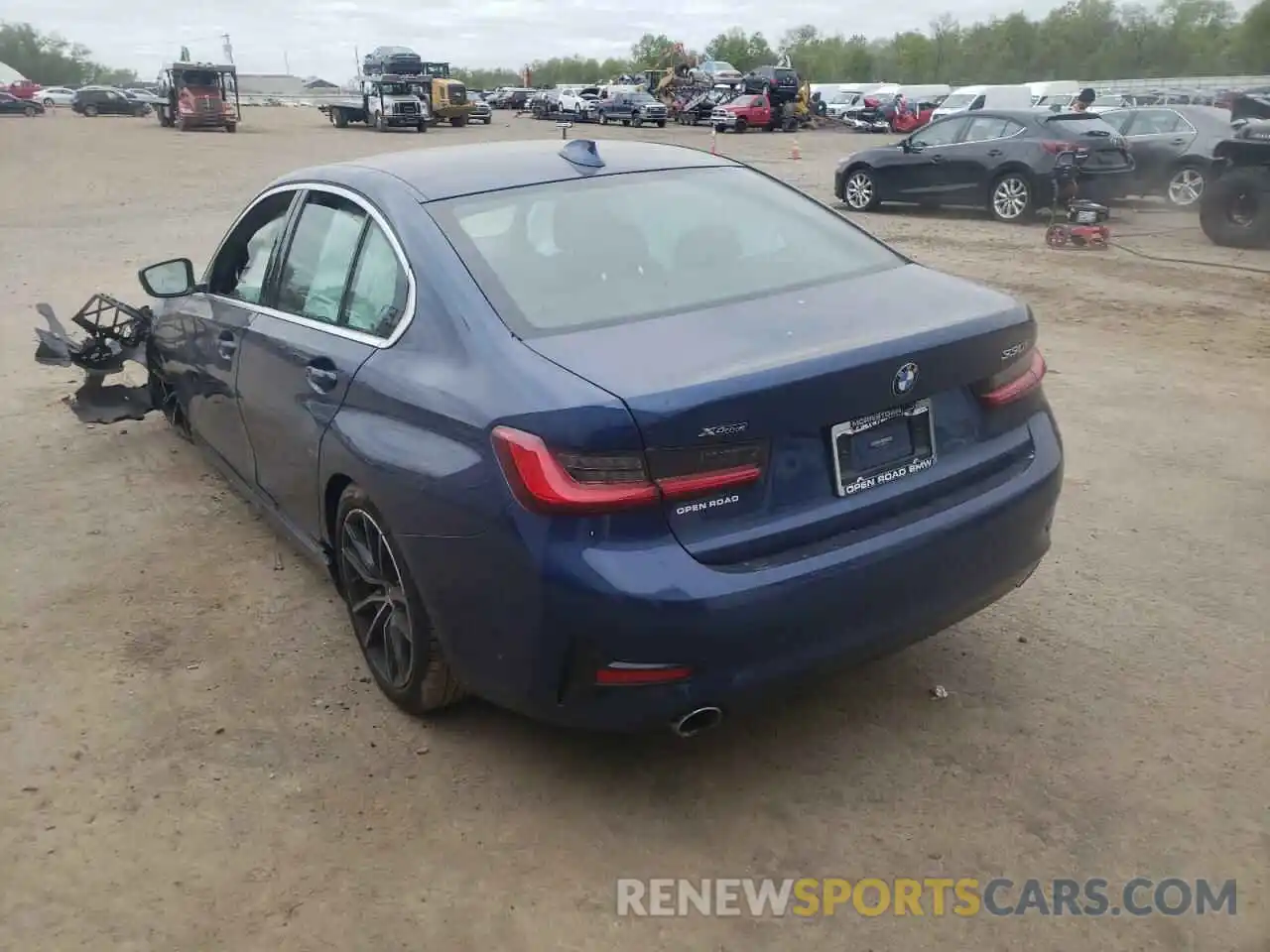 3 Photograph of a damaged car 3MW5R7J08M8C09661 BMW 3 SERIES 2021