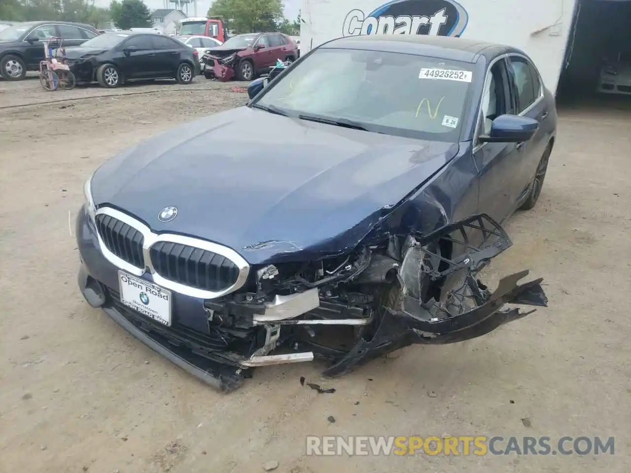 9 Photograph of a damaged car 3MW5R7J08M8C09661 BMW 3 SERIES 2021