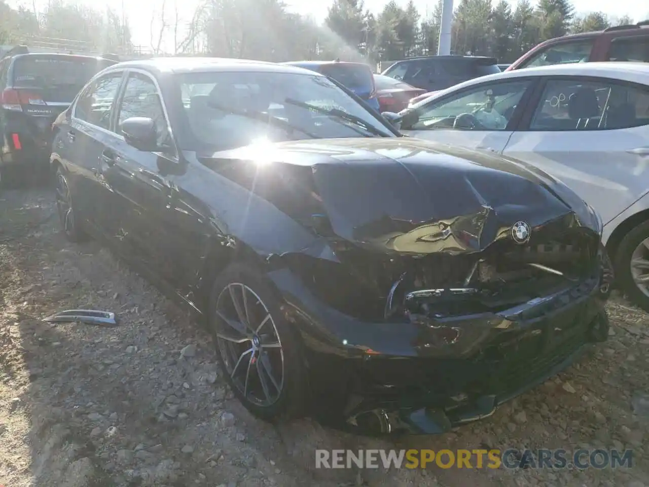 1 Photograph of a damaged car 3MW5R7J08M8C11667 BMW 3 SERIES 2021