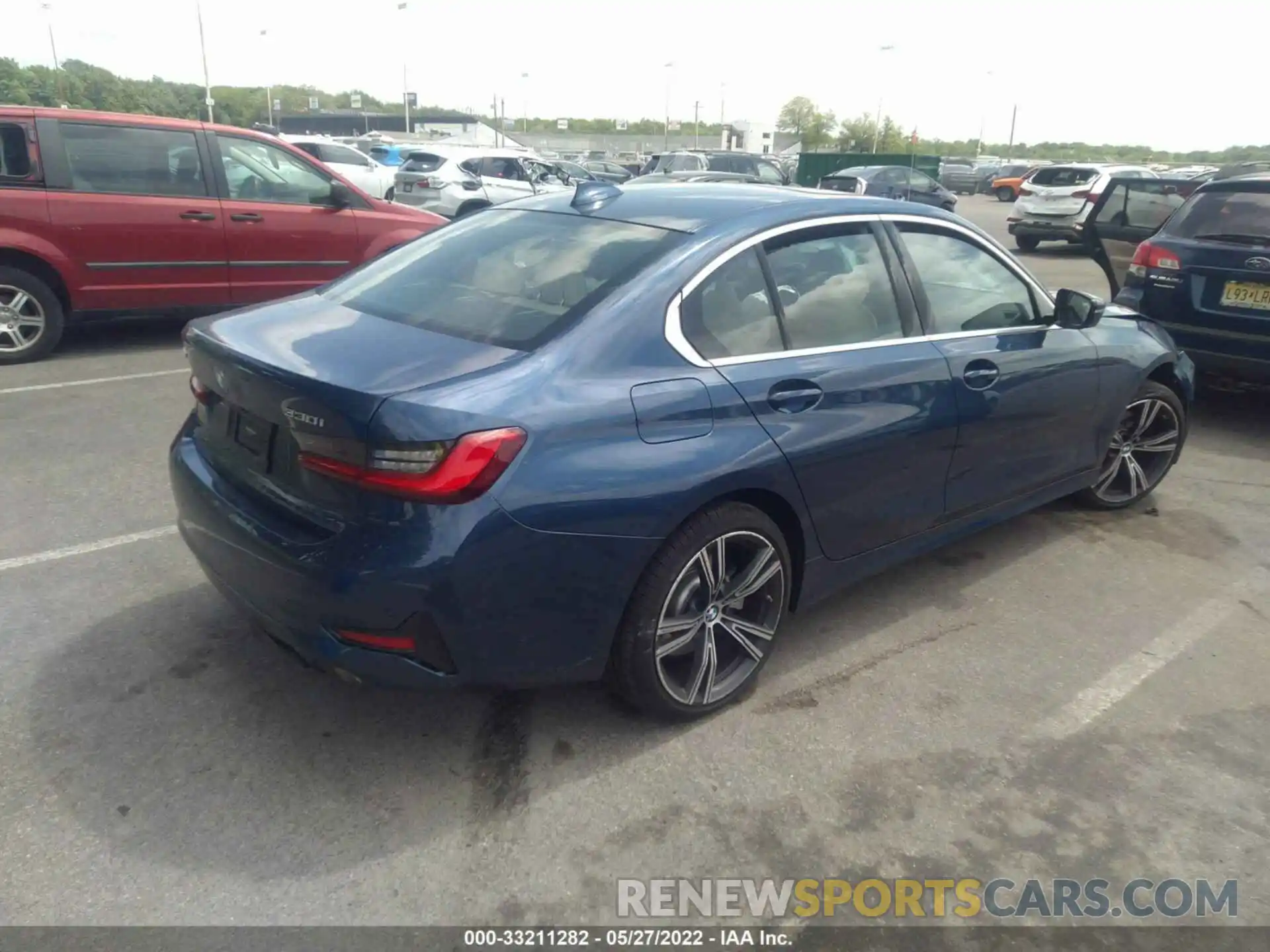 4 Фотография поврежденного автомобиля 3MW5R7J08M8C15511 BMW 3 SERIES 2021