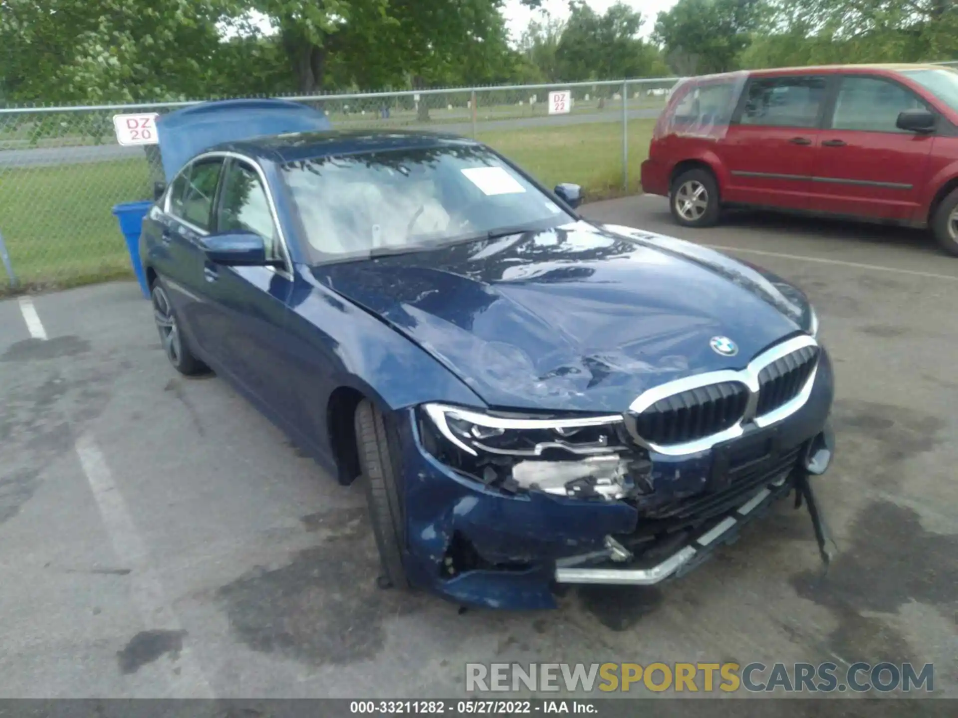 6 Photograph of a damaged car 3MW5R7J08M8C15511 BMW 3 SERIES 2021