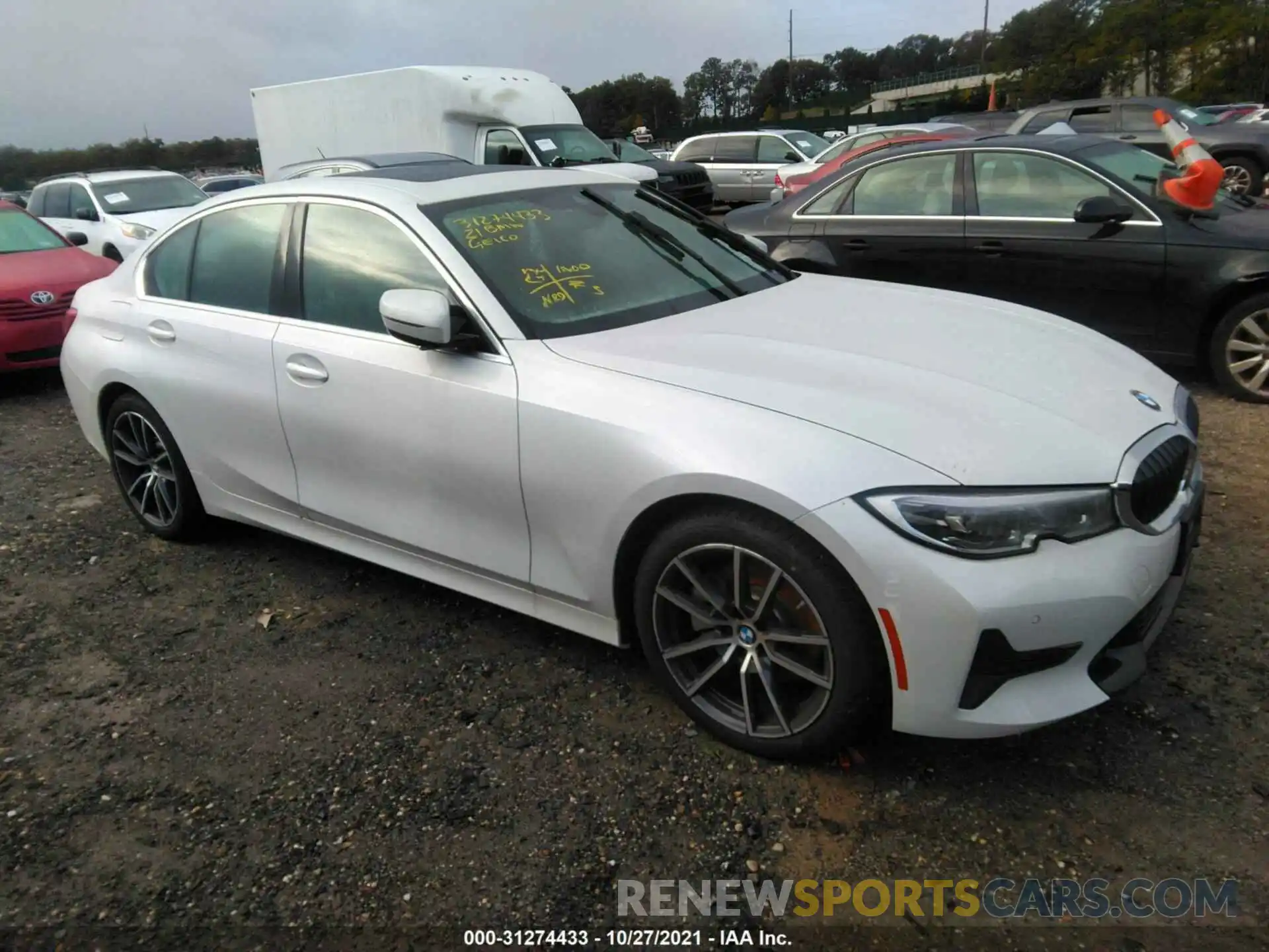 1 Photograph of a damaged car 3MW5R7J09M8B52225 BMW 3 SERIES 2021