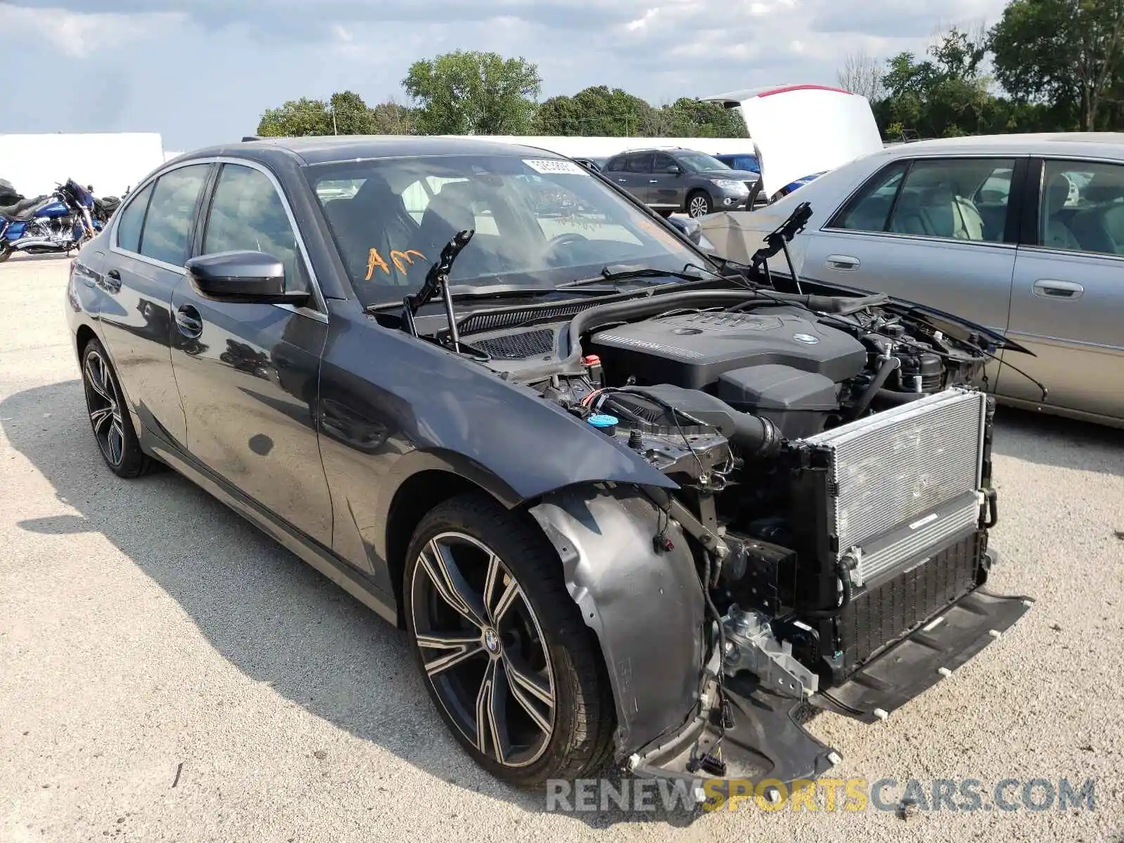 1 Photograph of a damaged car 3MW5R7J09M8B57859 BMW 3 SERIES 2021