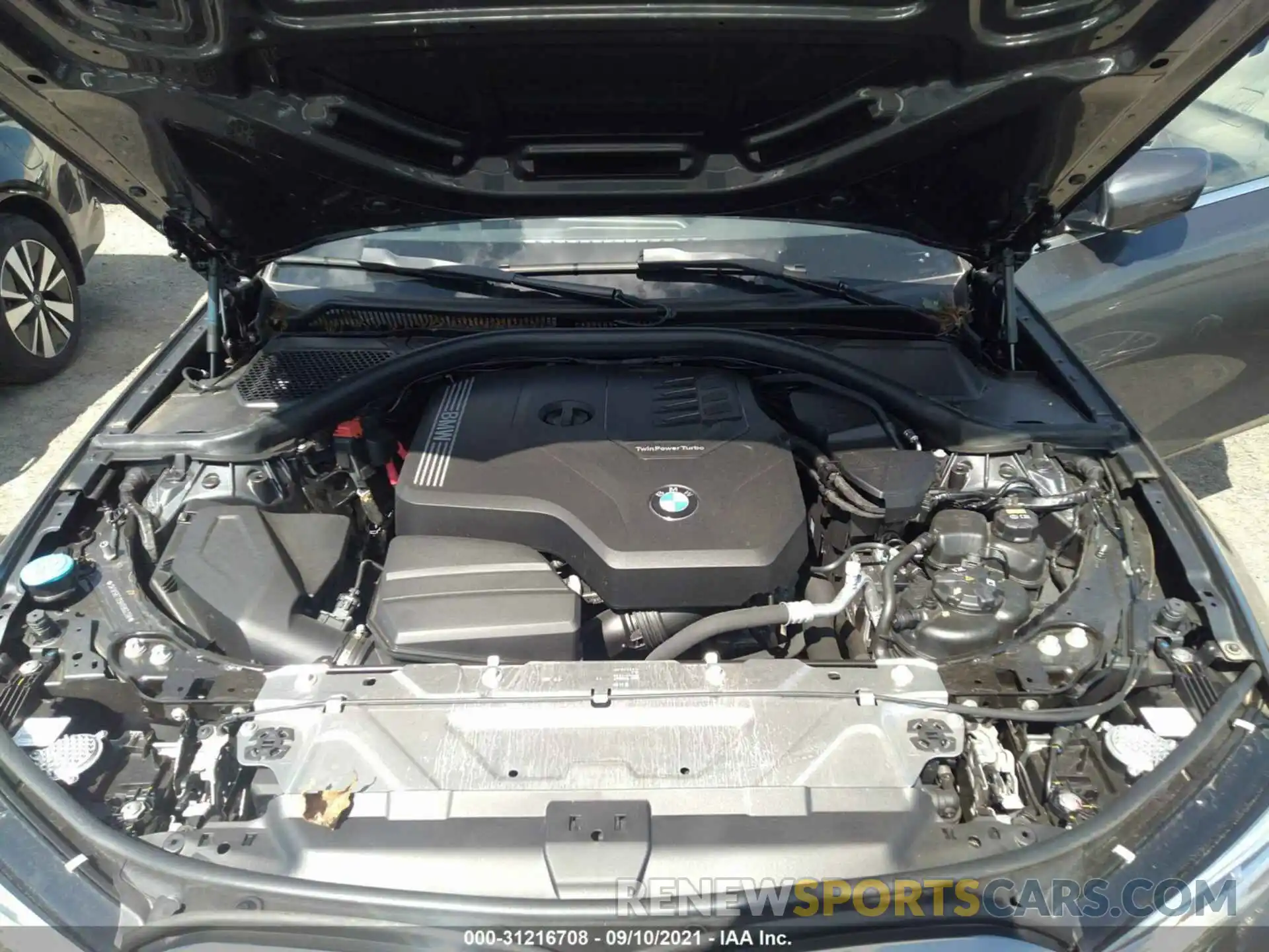 10 Фотография поврежденного автомобиля 3MW5R7J09M8B60308 BMW 3 SERIES 2021