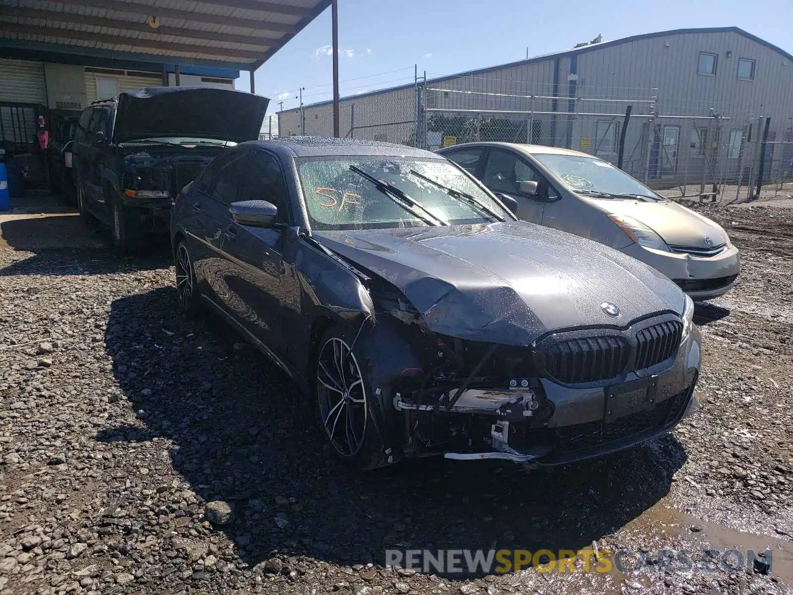 1 Photograph of a damaged car 3MW5R7J09M8B88688 BMW 3 SERIES 2021