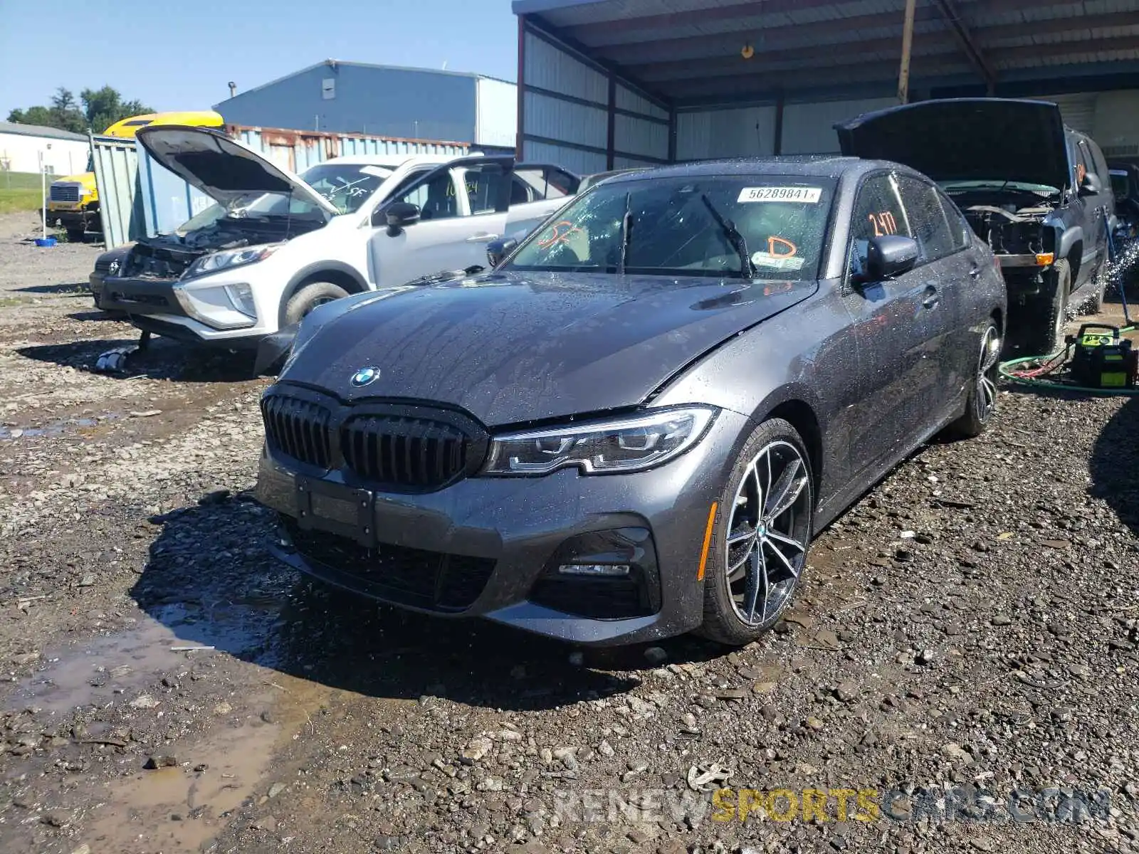 2 Фотография поврежденного автомобиля 3MW5R7J09M8B88688 BMW 3 SERIES 2021