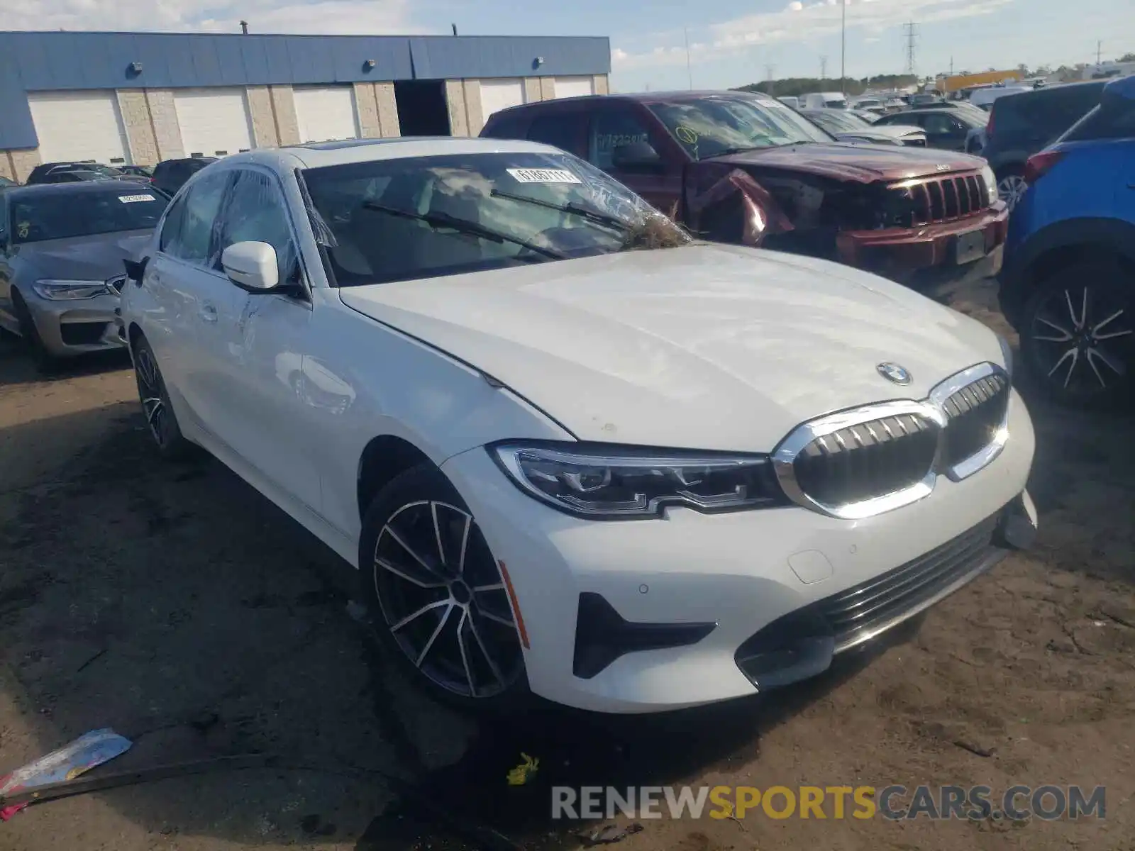 1 Фотография поврежденного автомобиля 3MW5R7J09M8B94376 BMW 3 SERIES 2021