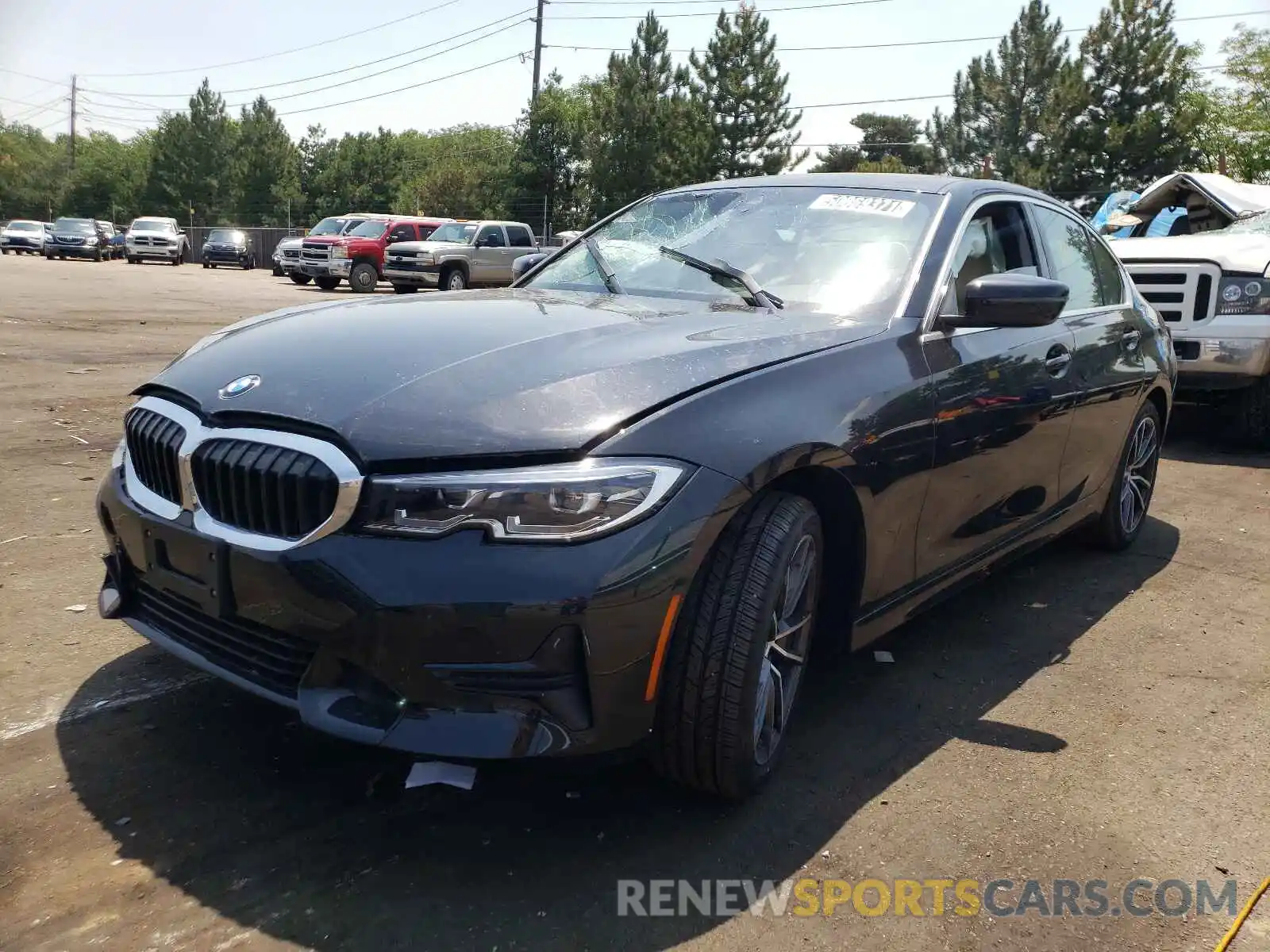 2 Photograph of a damaged car 3MW5R7J09M8C00984 BMW 3 SERIES 2021