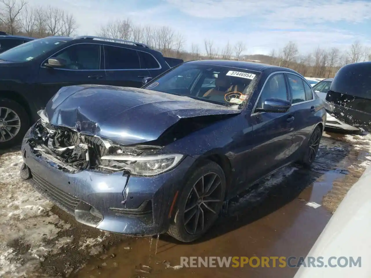 1 Photograph of a damaged car 3MW5R7J09M8C01844 BMW 3 SERIES 2021