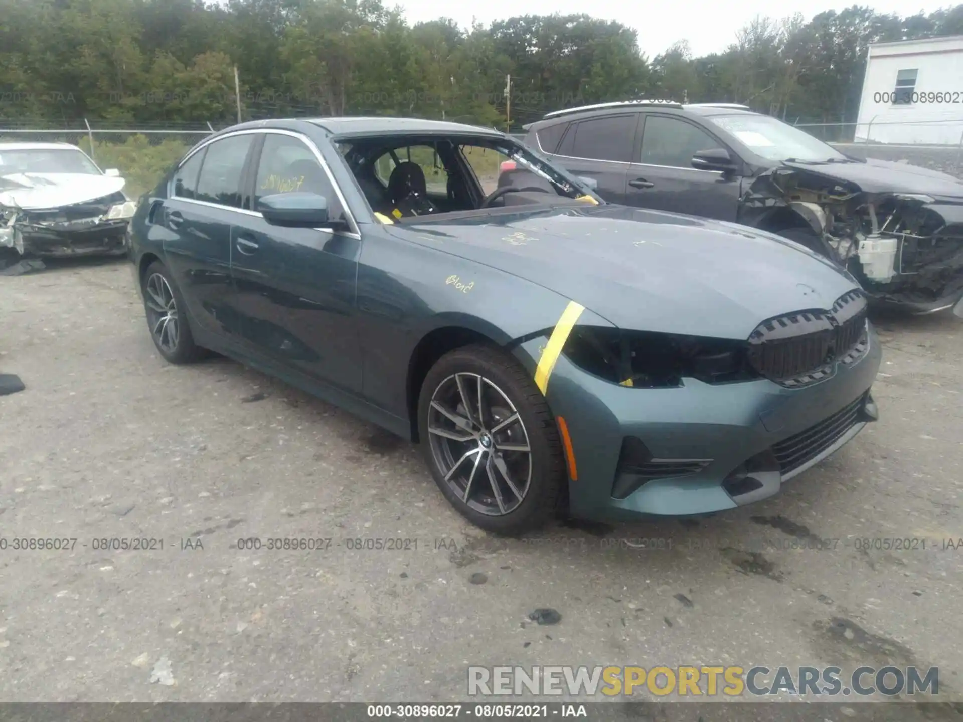 1 Photograph of a damaged car 3MW5R7J09M8C04436 BMW 3 SERIES 2021