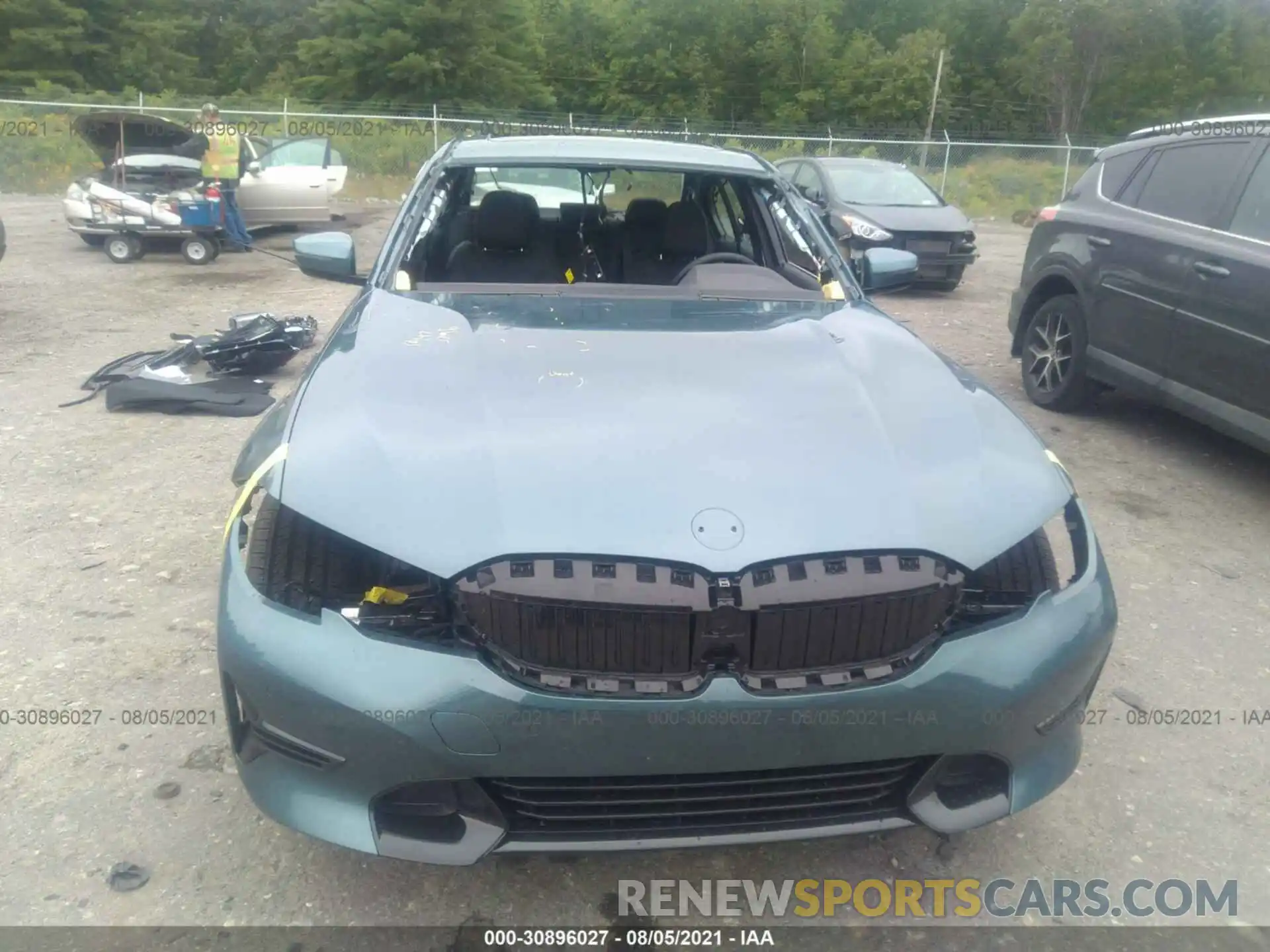 6 Photograph of a damaged car 3MW5R7J09M8C04436 BMW 3 SERIES 2021