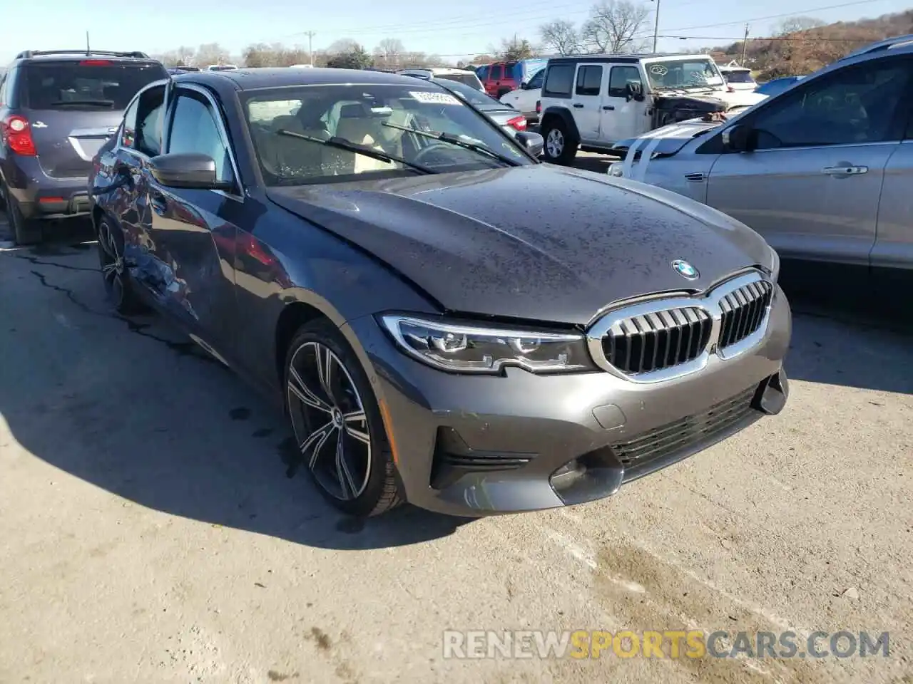 1 Photograph of a damaged car 3MW5R7J09M8C14304 BMW 3 SERIES 2021