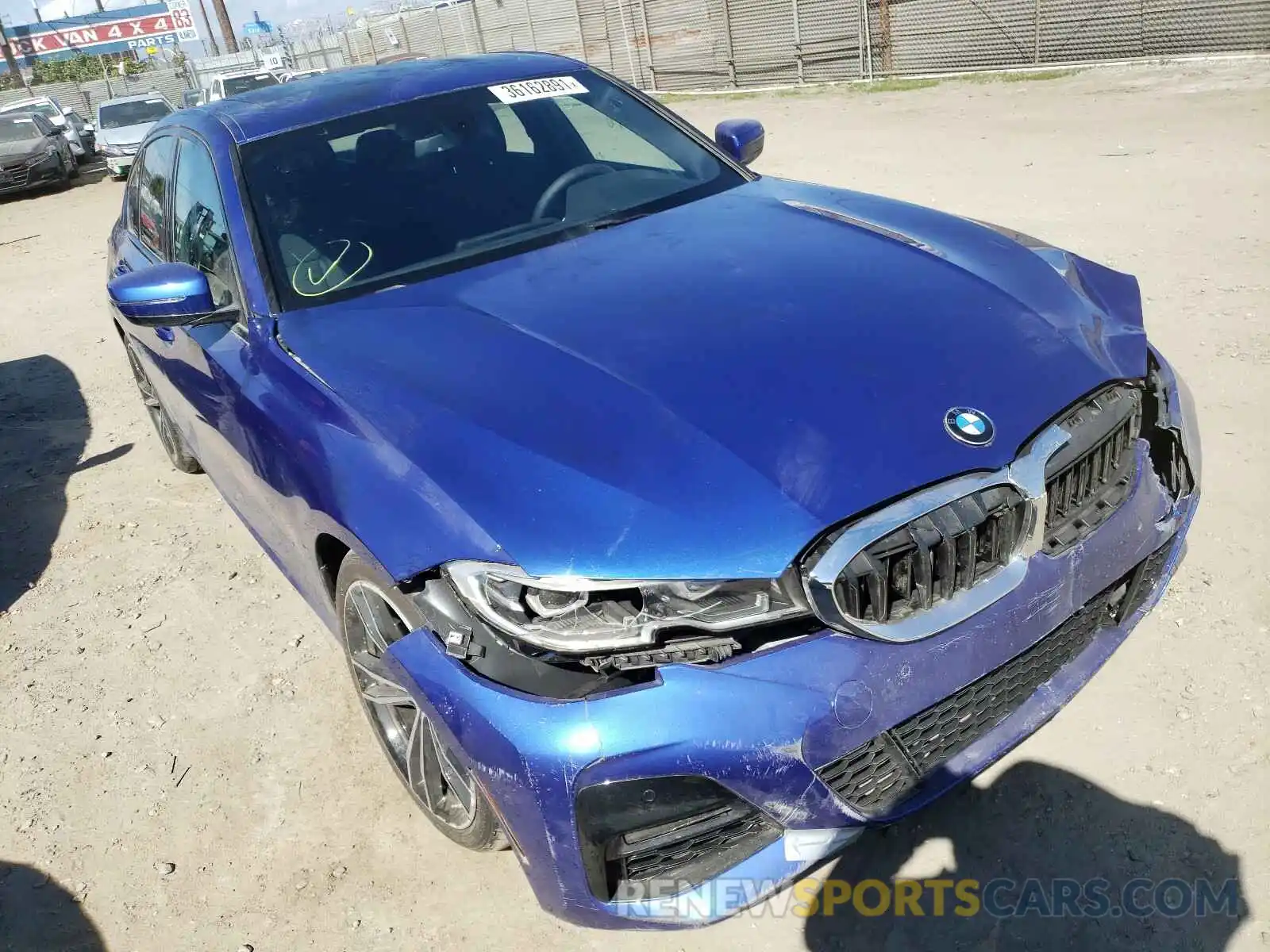 1 Photograph of a damaged car 3MW5R7J0XM8B54226 BMW 3 SERIES 2021