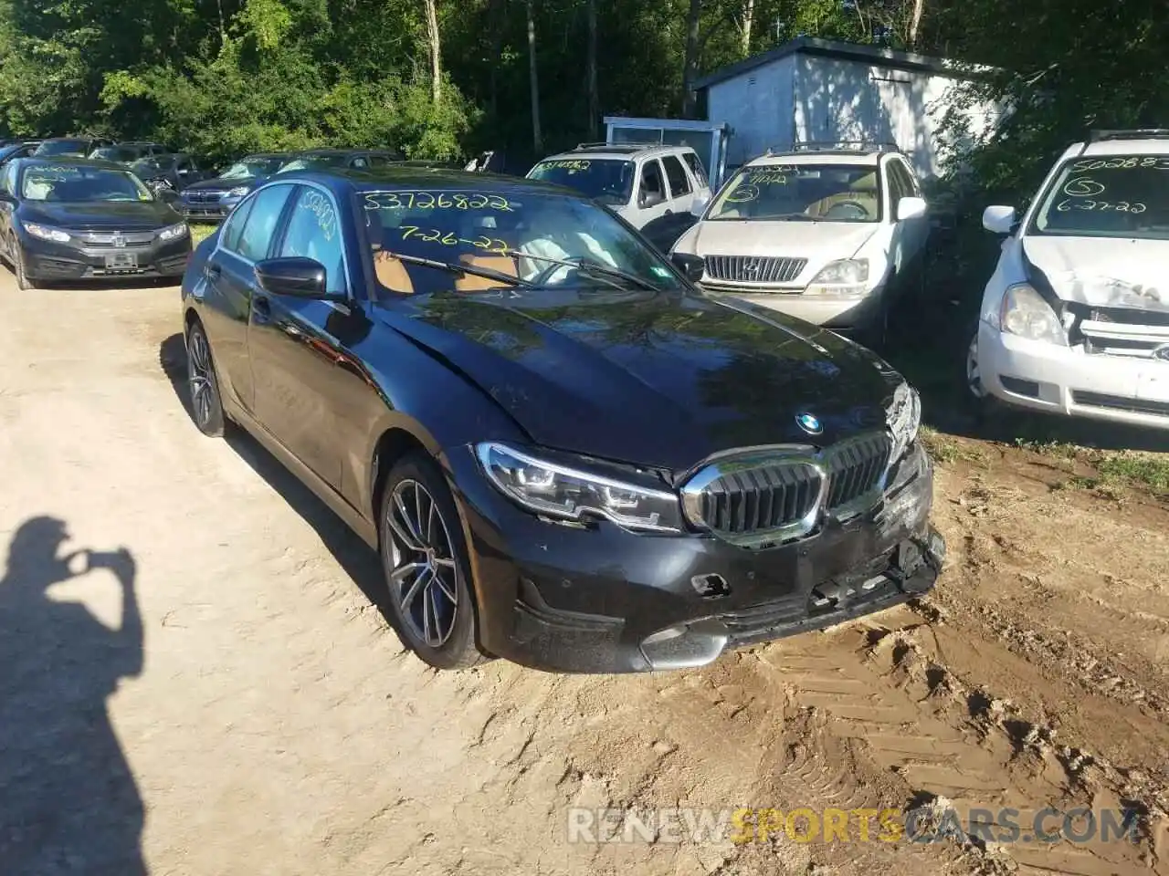 1 Photograph of a damaged car 3MW5R7J0XM8B55053 BMW 3 SERIES 2021