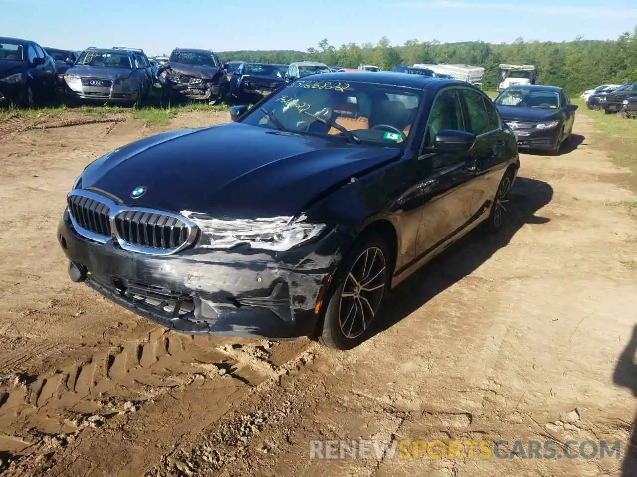 2 Photograph of a damaged car 3MW5R7J0XM8B55053 BMW 3 SERIES 2021