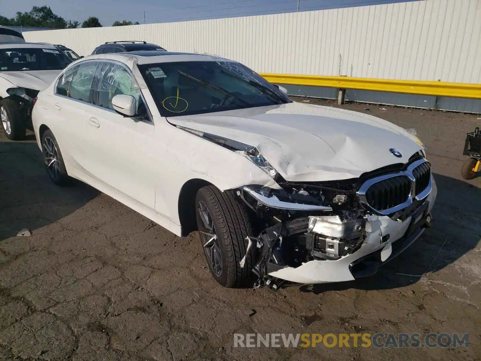 1 Photograph of a damaged car 3MW5R7J0XM8B61144 BMW 3 SERIES 2021