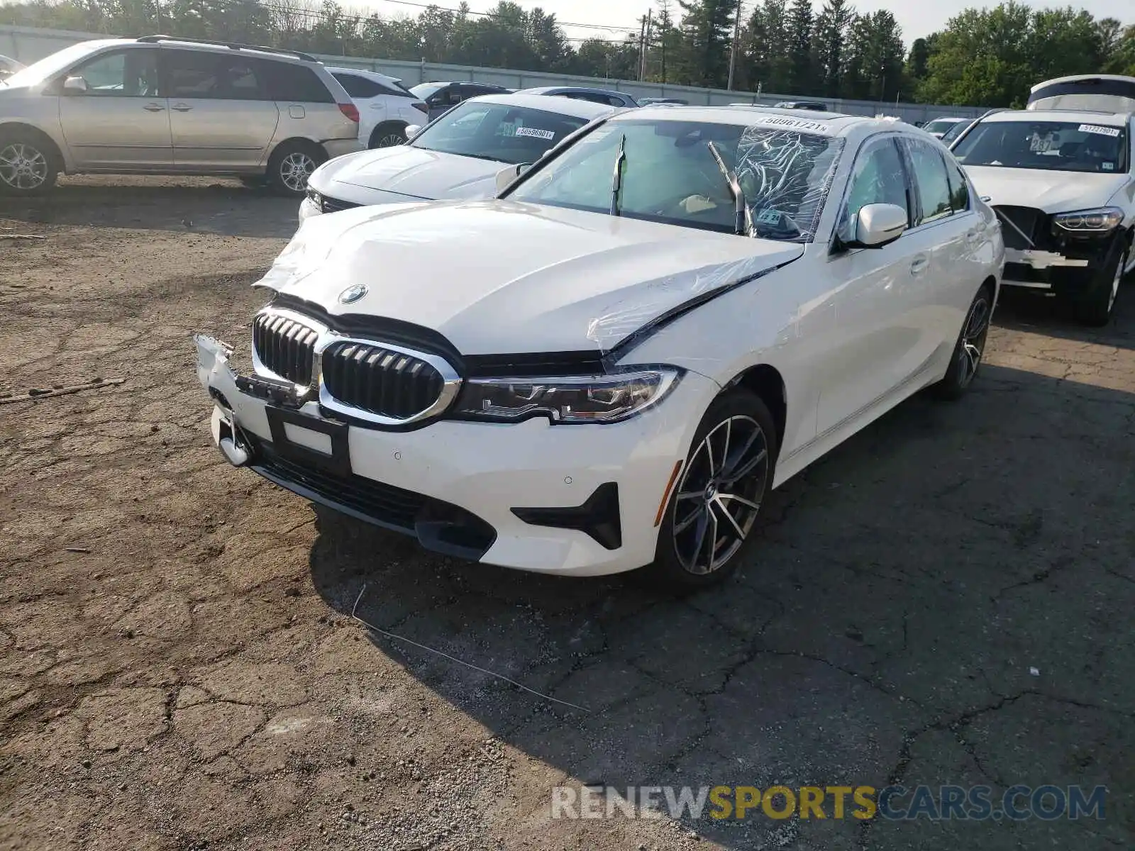 2 Photograph of a damaged car 3MW5R7J0XM8B61144 BMW 3 SERIES 2021