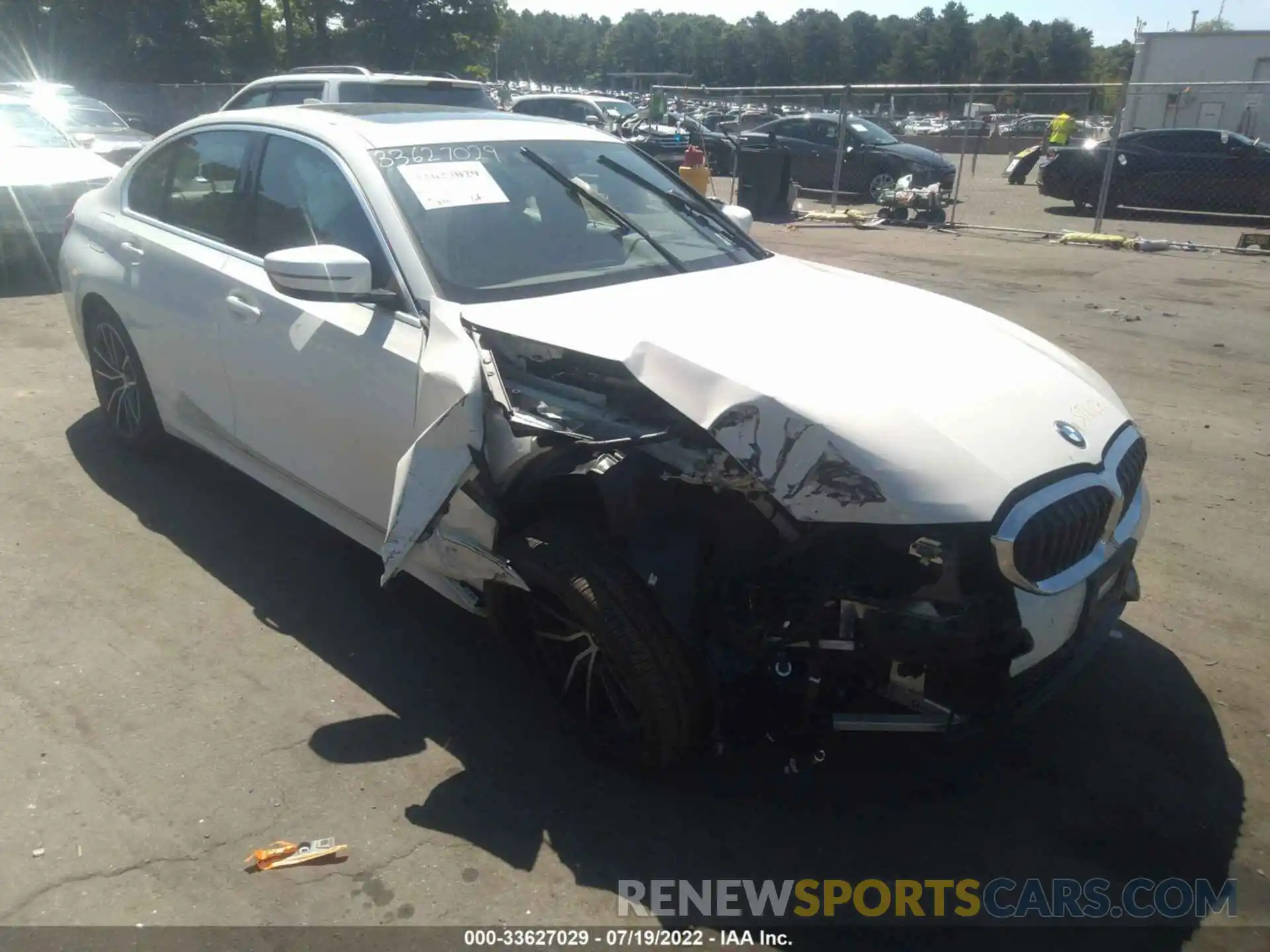 1 Photograph of a damaged car 3MW5R7J0XM8B68109 BMW 3 SERIES 2021