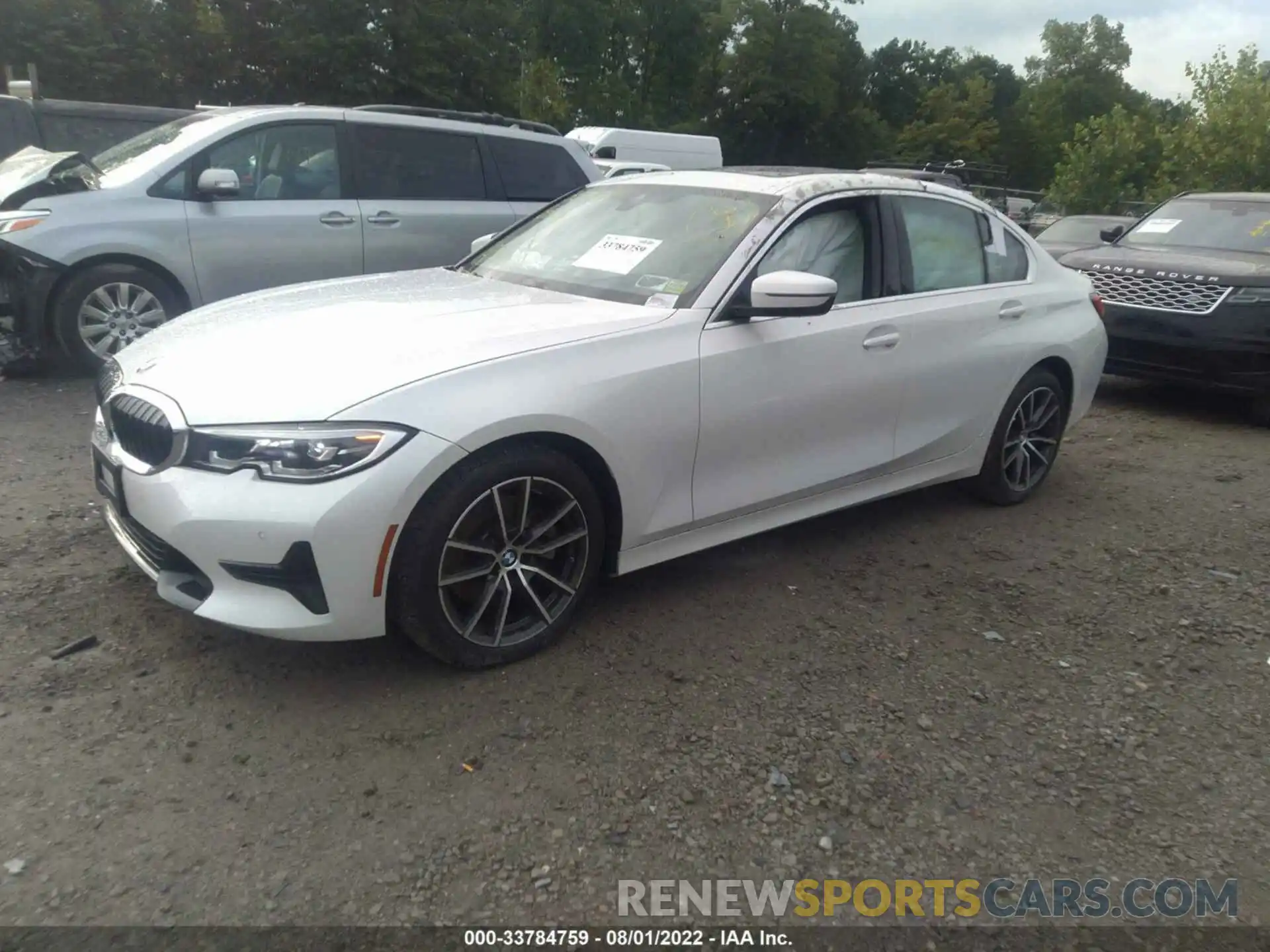 2 Photograph of a damaged car 3MW5R7J0XM8B84780 BMW 3 SERIES 2021